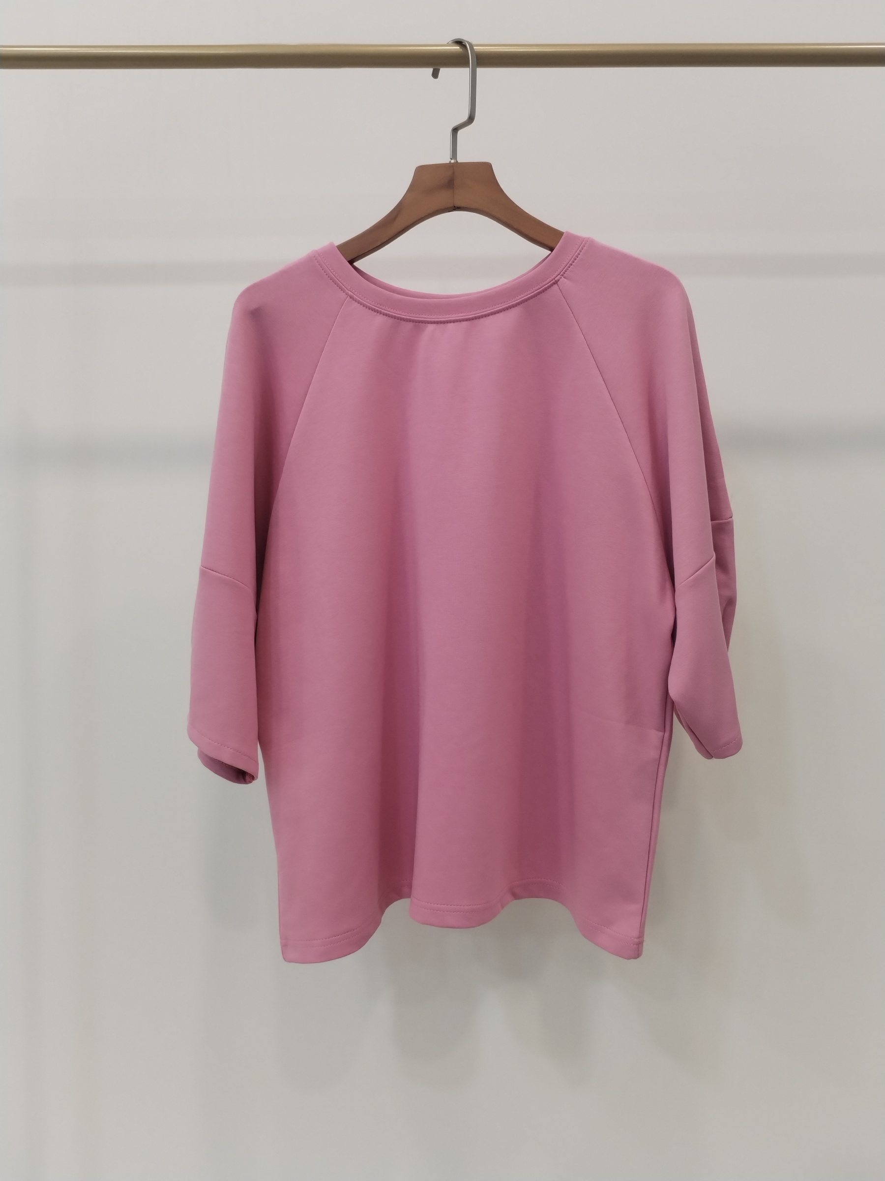 2866 Mavie Mid Sleeve Cotton Top (B 52-55cm; L 55cm)