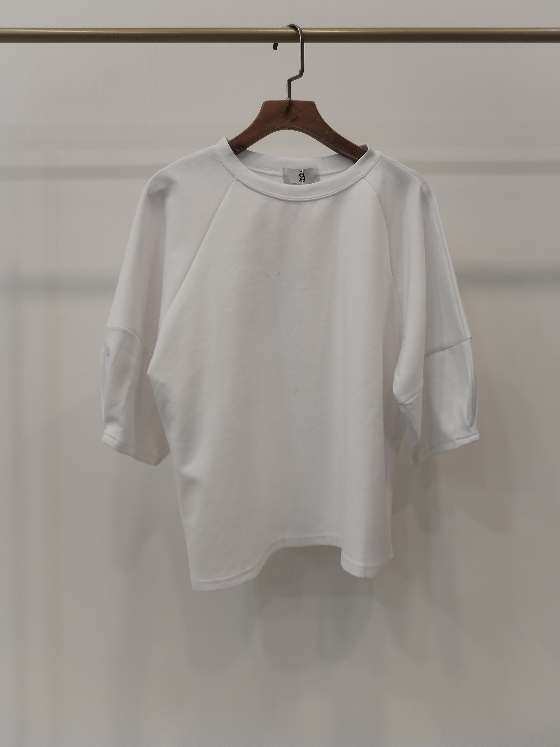 2866 Mavie Mid Sleeve Cotton Top (B 52-55cm; L 55cm)