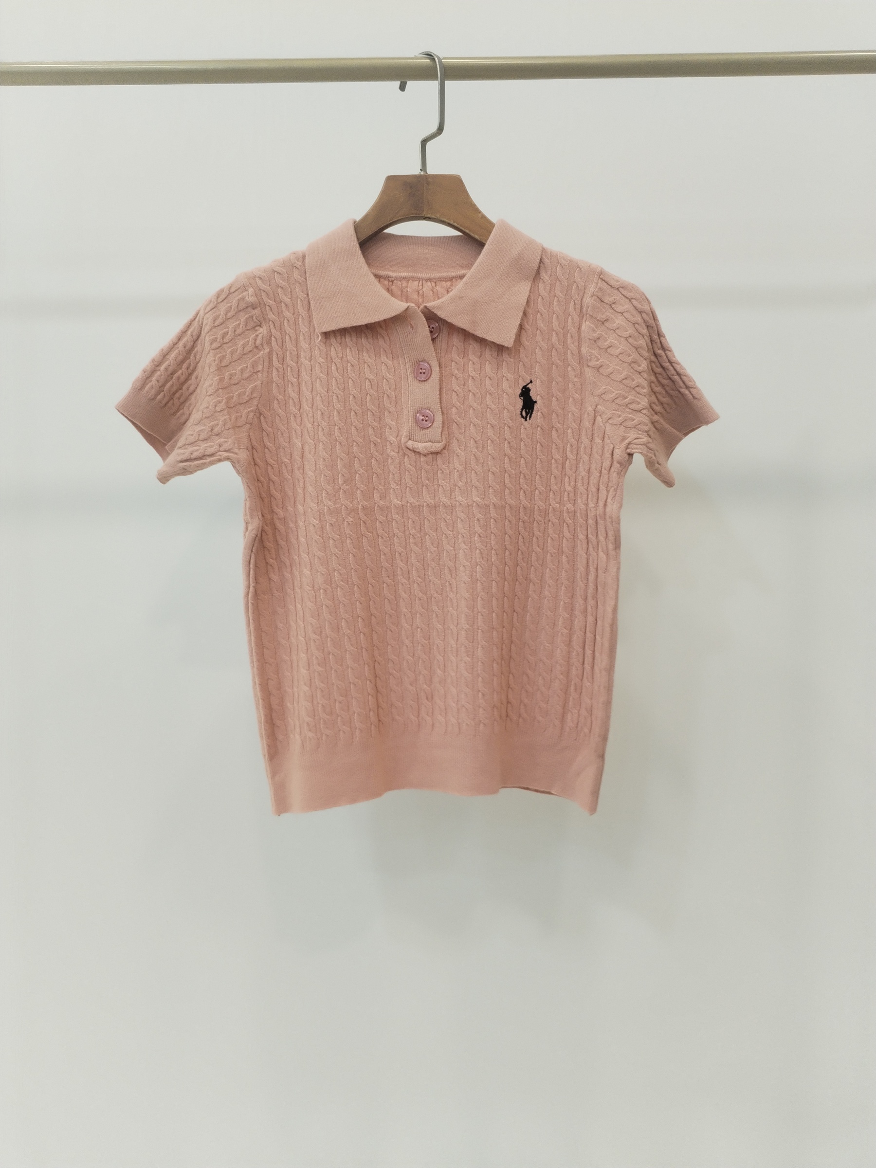 2061 Posy Polo Fit Collared Knit Top (B 40-49cm; L 45cm)