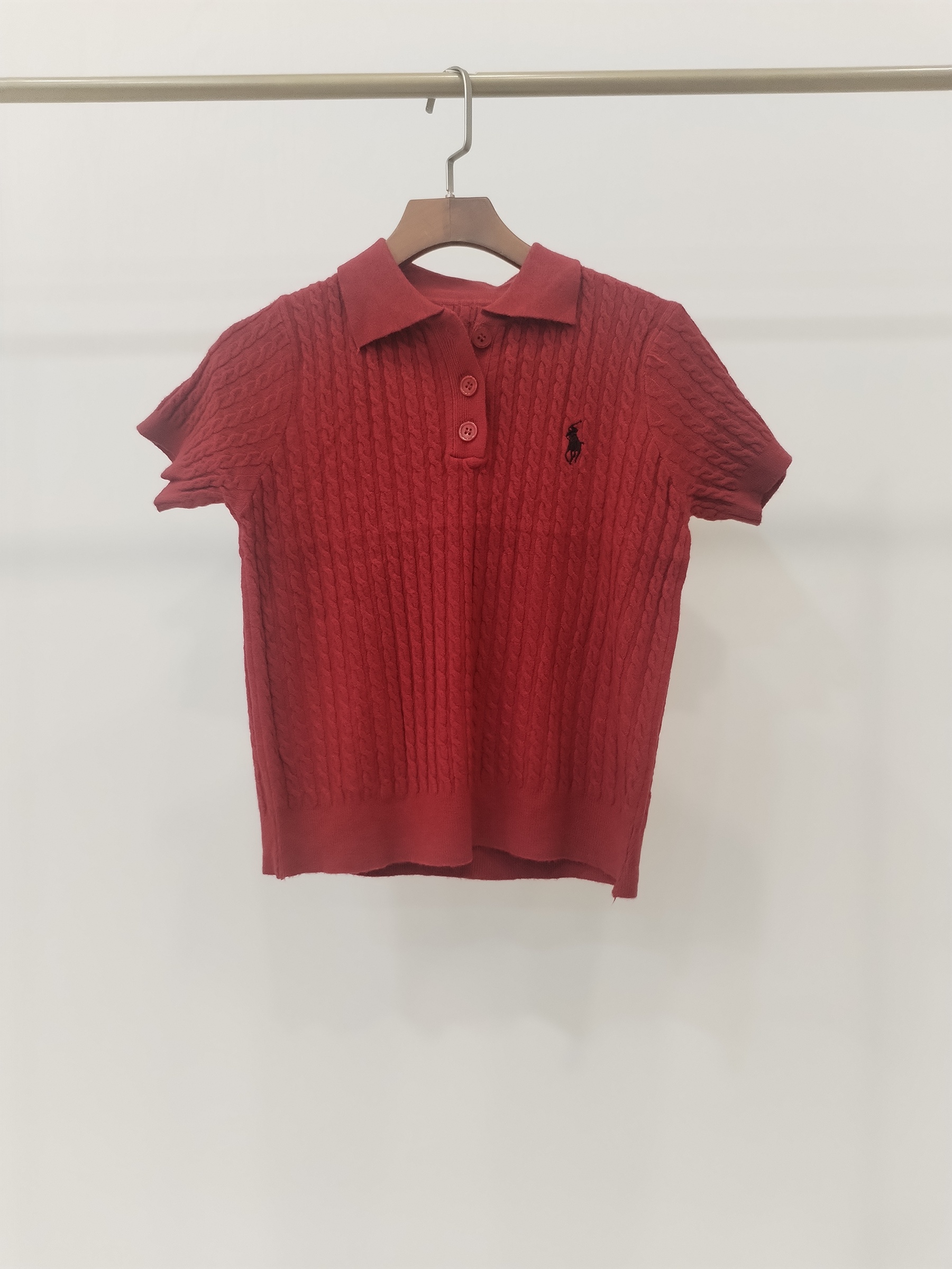 2061 Posy Polo Fit Collared Knit Top (B 40-49cm; L 45cm)