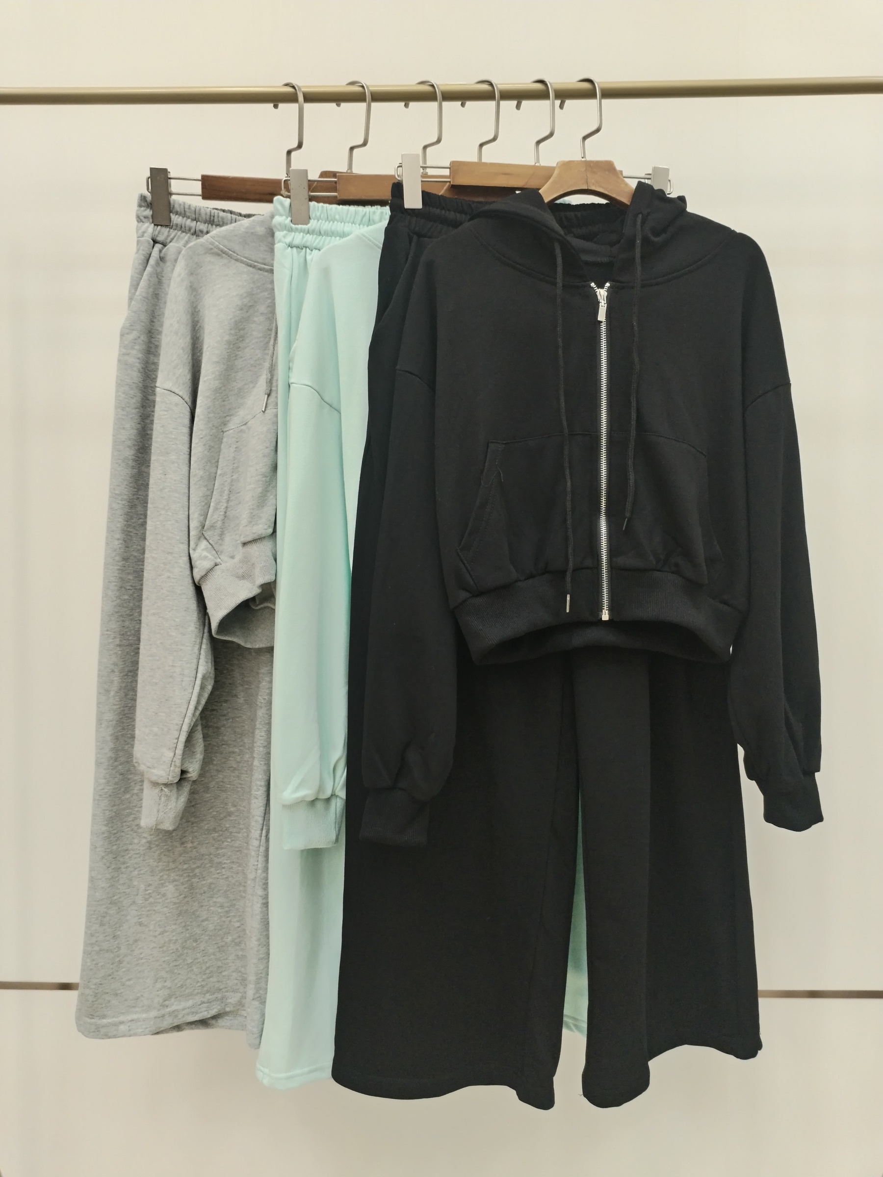 4203 Hannover Hoodie & Wide Pants Set (Top: B 53-57cm; L 43cm, Bottom: UW 34-52cm; H 49-60cm; L 99cm)