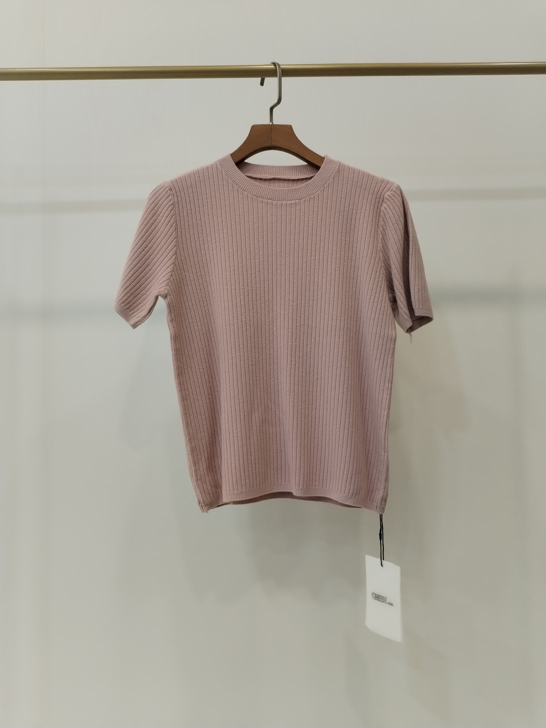 881 Ryanna Round Neck Ribbed Knit Top (B 39-50cm; L 51cm)