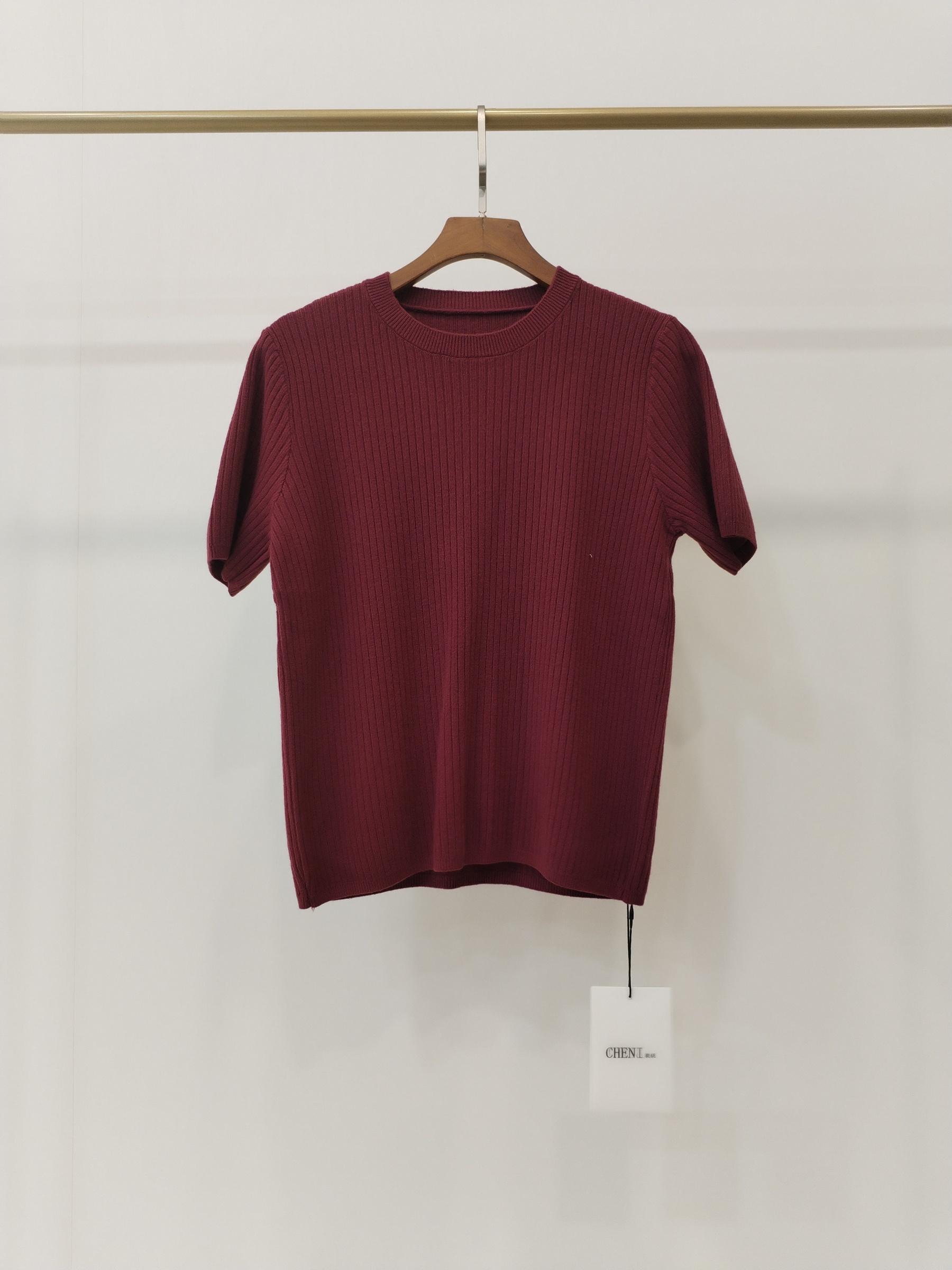 881 Ryanna Round Neck Ribbed Knit Top (B 39-50cm; L 51cm)