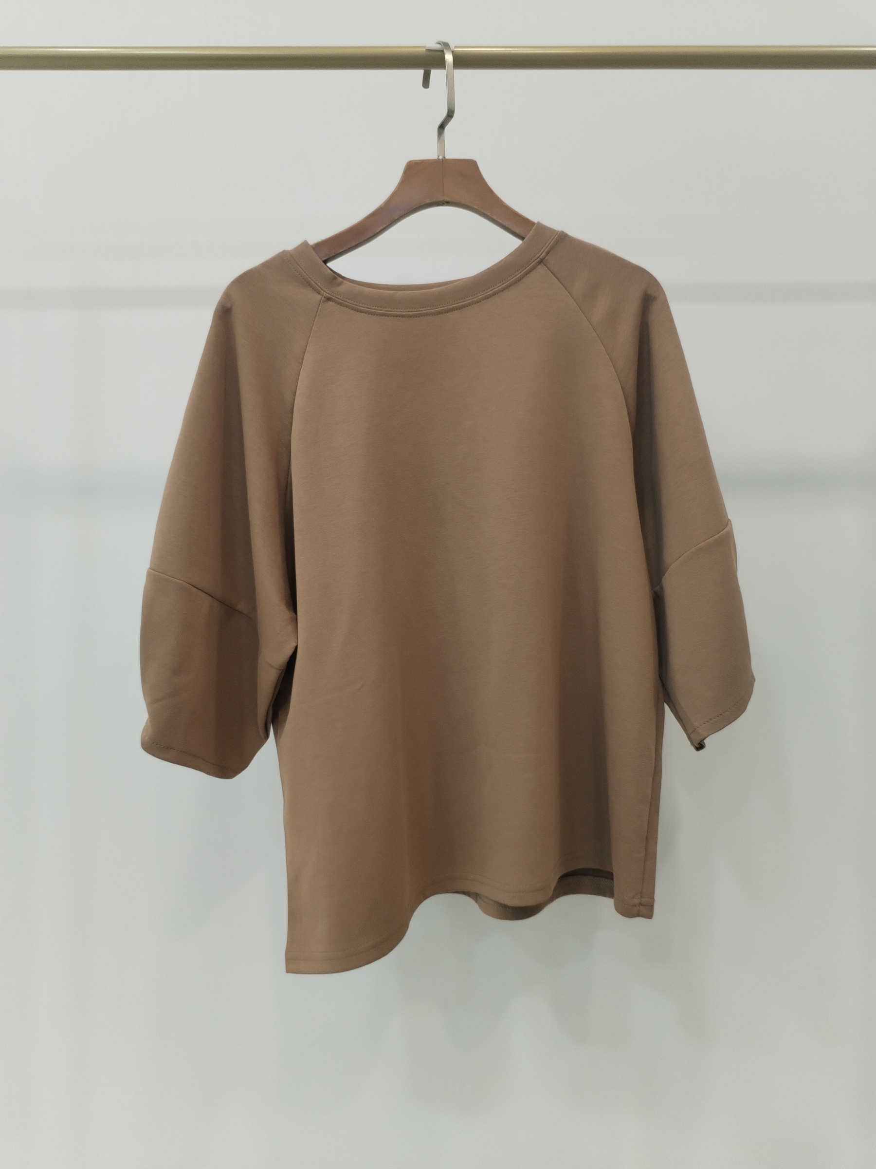 2866 Mavie Mid Sleeve Cotton Top (B 52-55cm; L 55cm)