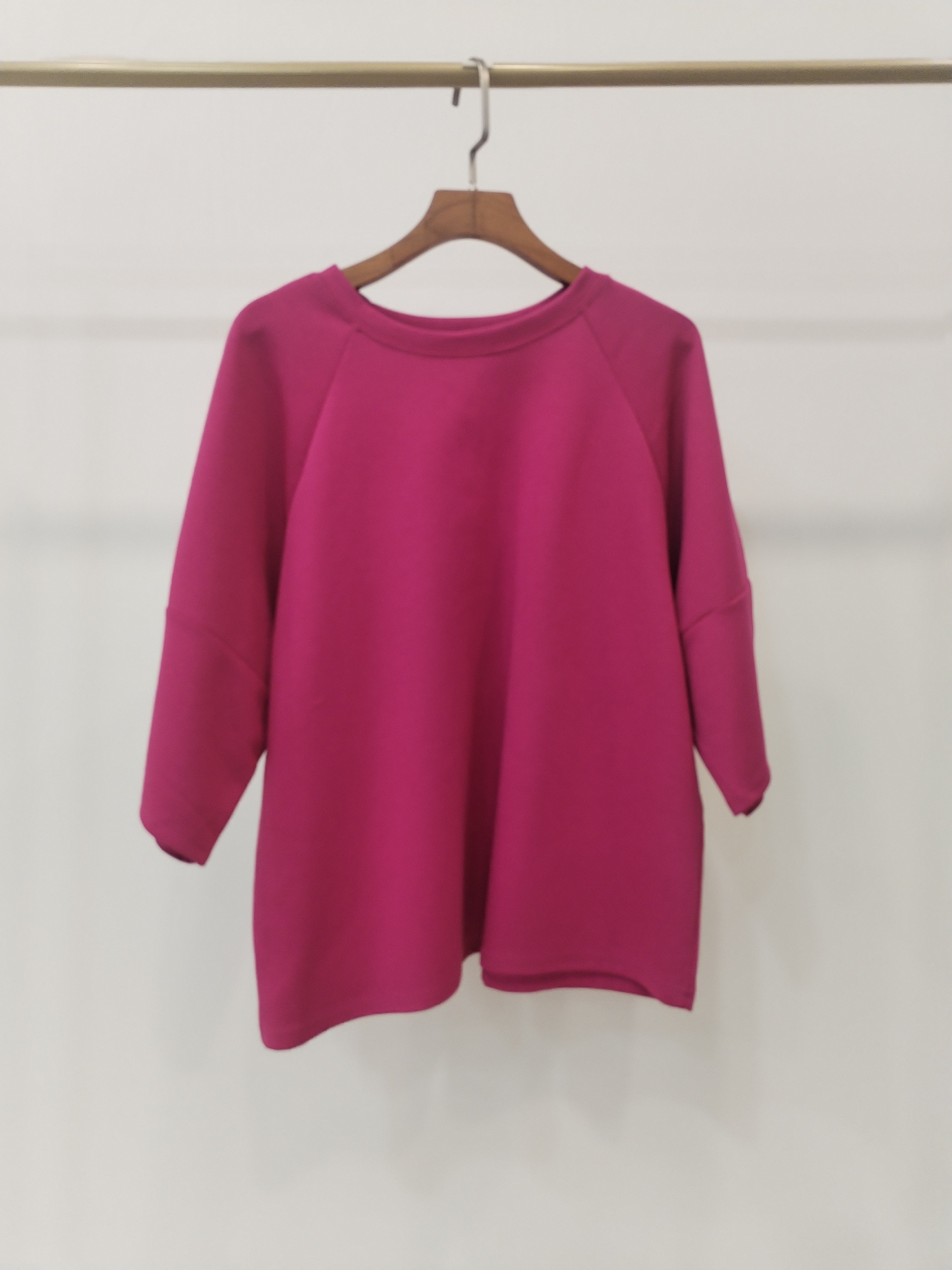 2866 Mavie Mid Sleeve Cotton Top (B 52-55cm; L 55cm)