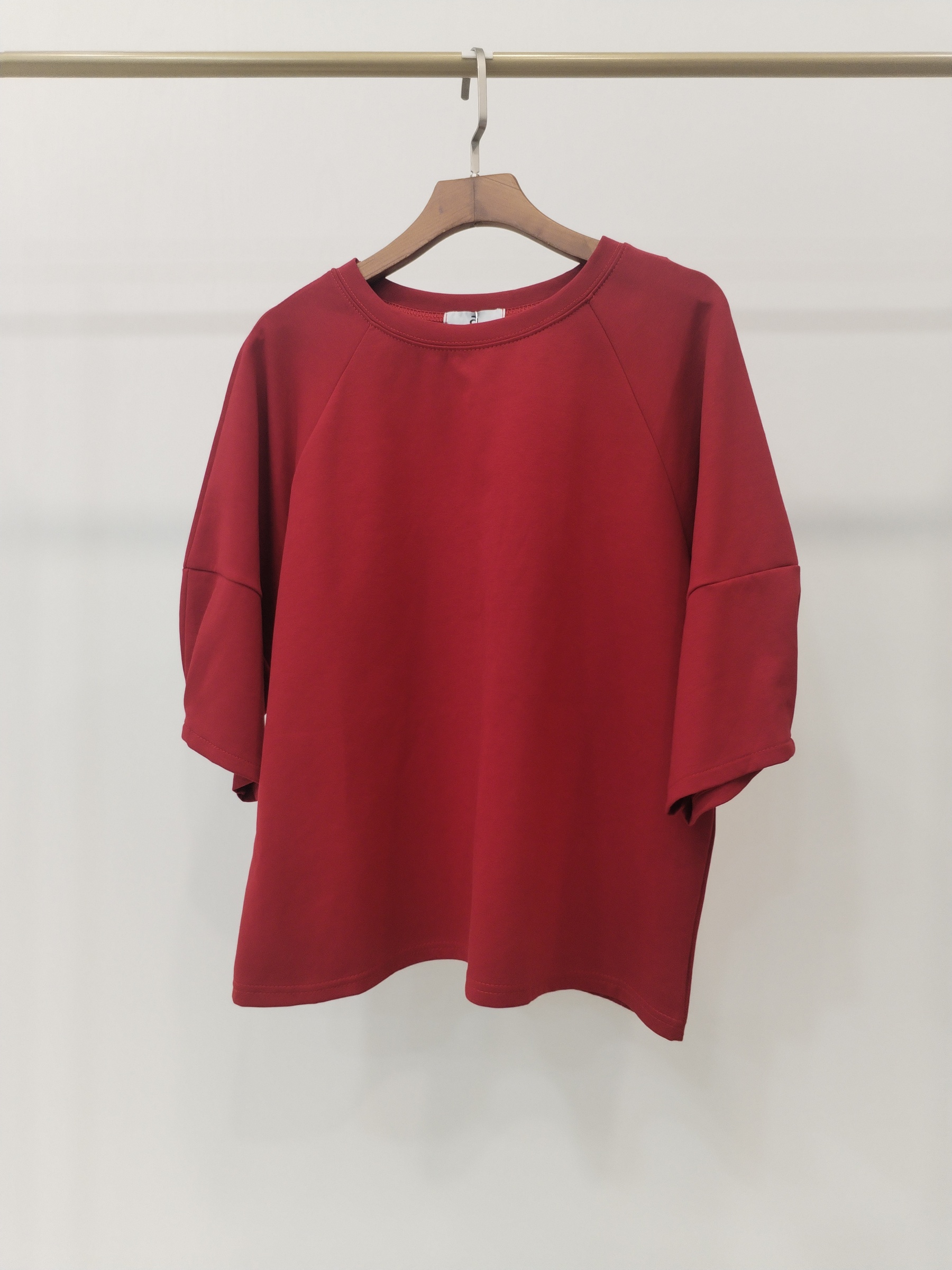 2866 Mavie Mid Sleeve Cotton Top (B 52-55cm; L 55cm)