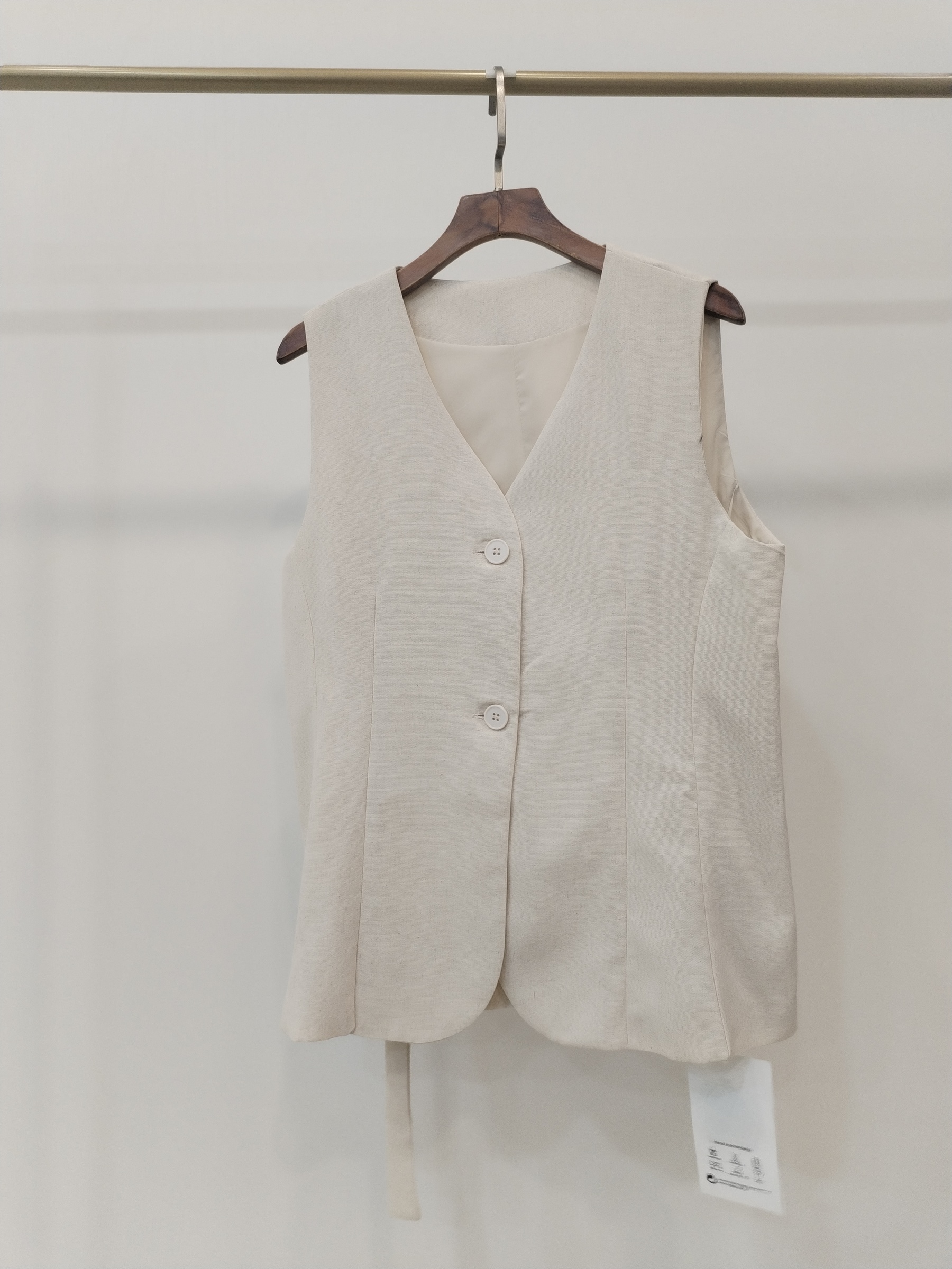 5313 Vittoria Linen Vest (B 45cm; L 61cm)