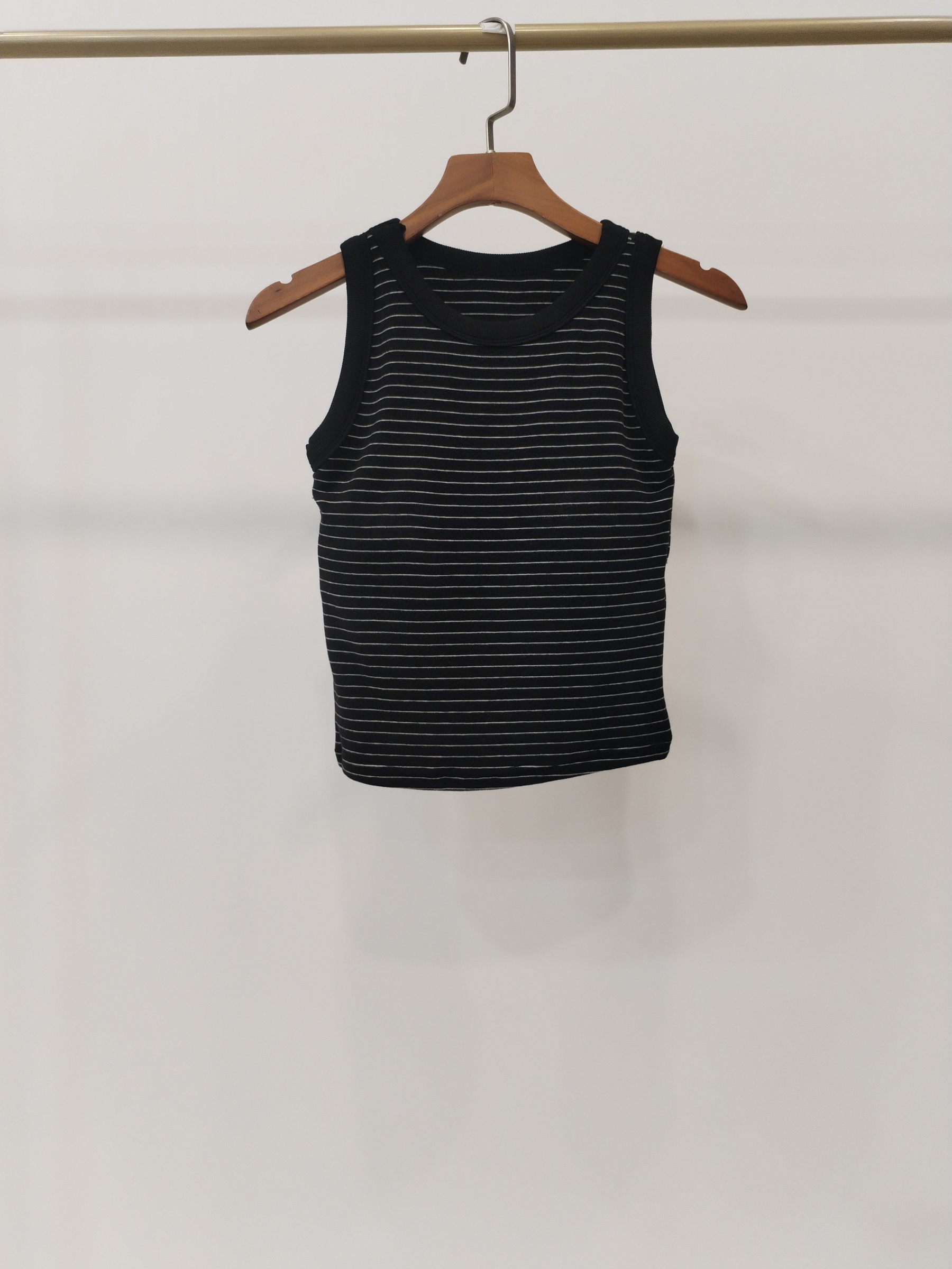 8908 Tristie Striped Comfy Cotton Padded Tank Top (B 32-49cm; L 42cm)