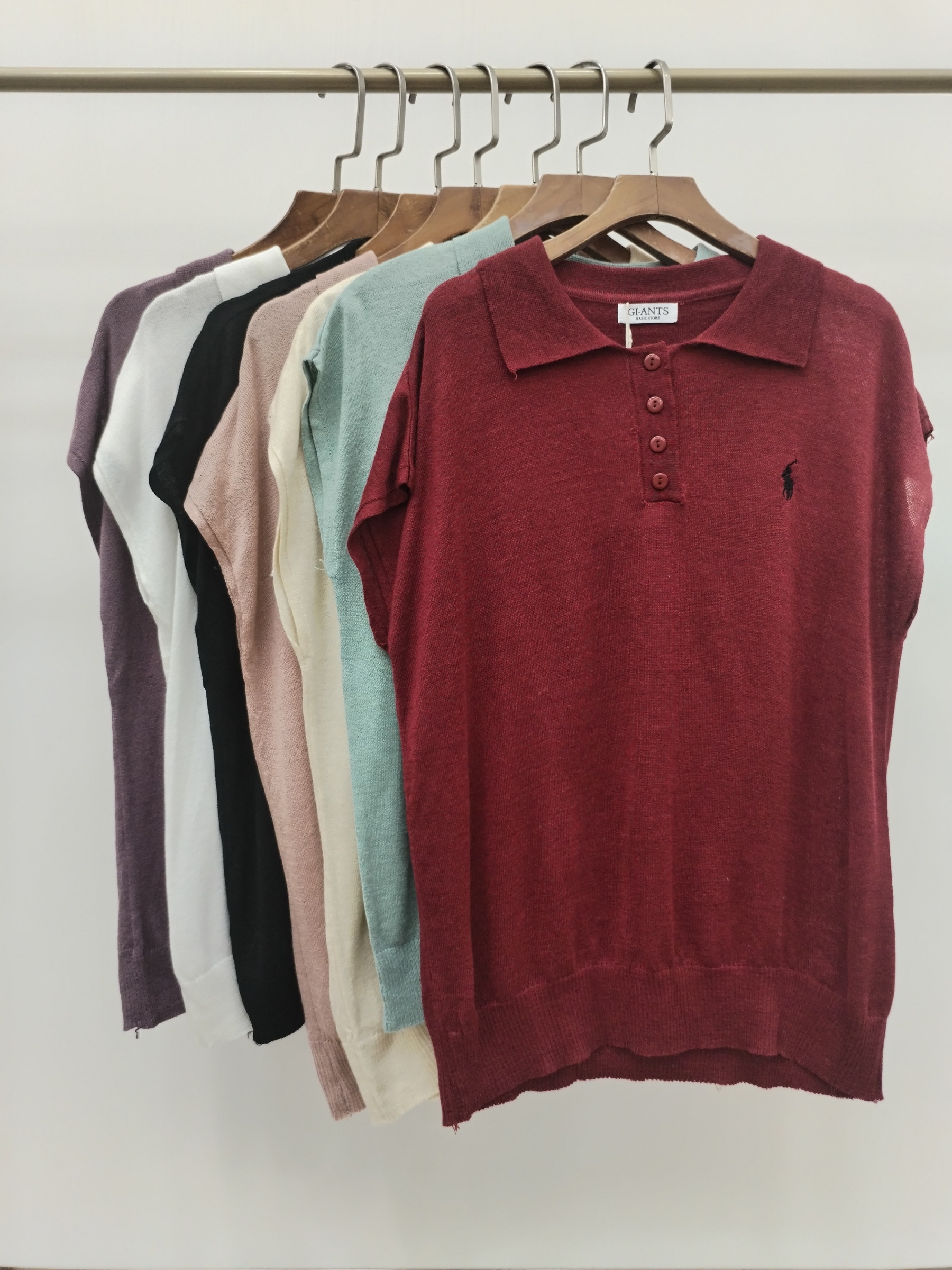 514 Corvin Polo Cap Sleeve Knit Top (B 50-54cm; L 55cm)