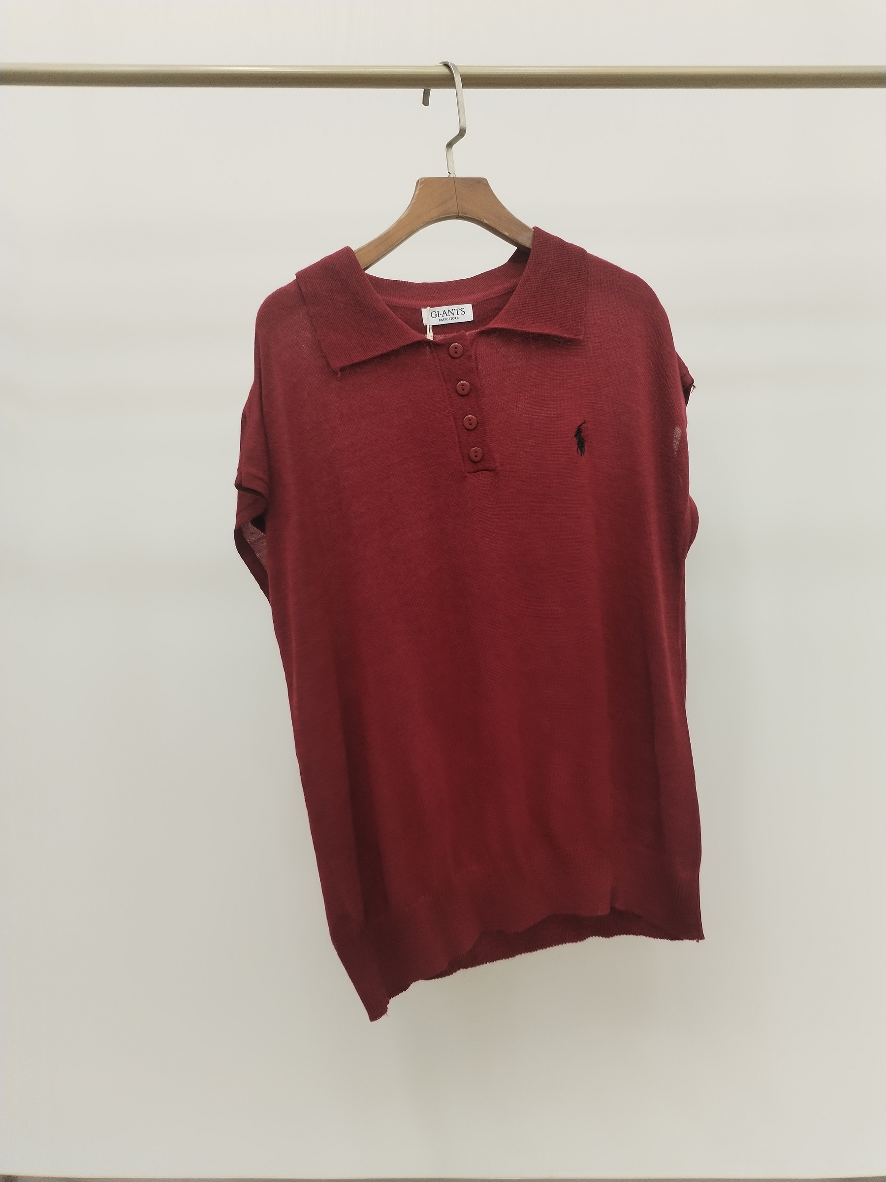 514 Corvin Polo Cap Sleeve Knit Top (B 50-54cm; L 55cm)