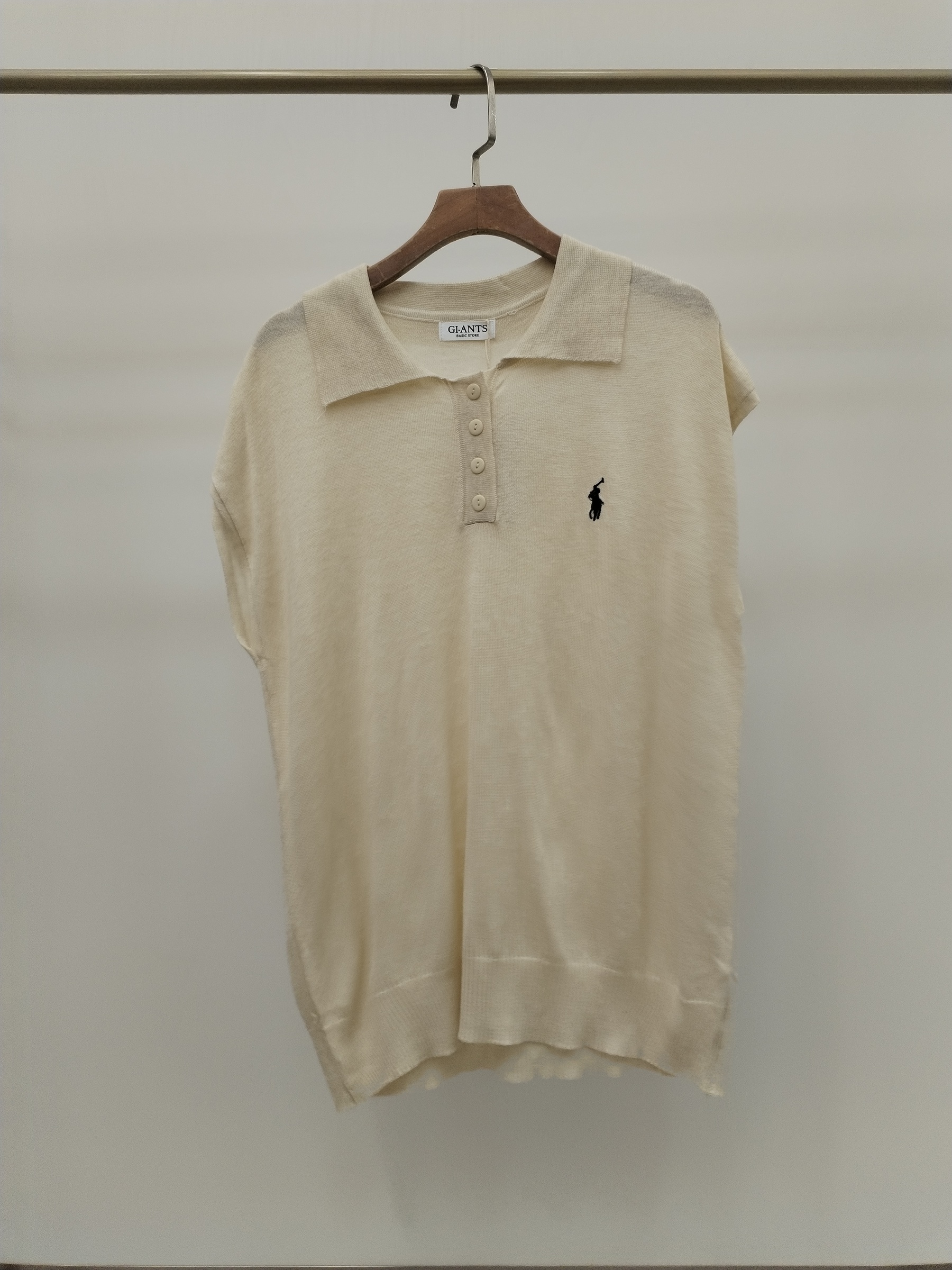 514 Corvin Polo Cap Sleeve Knit Top (B 50-54cm; L 55cm)