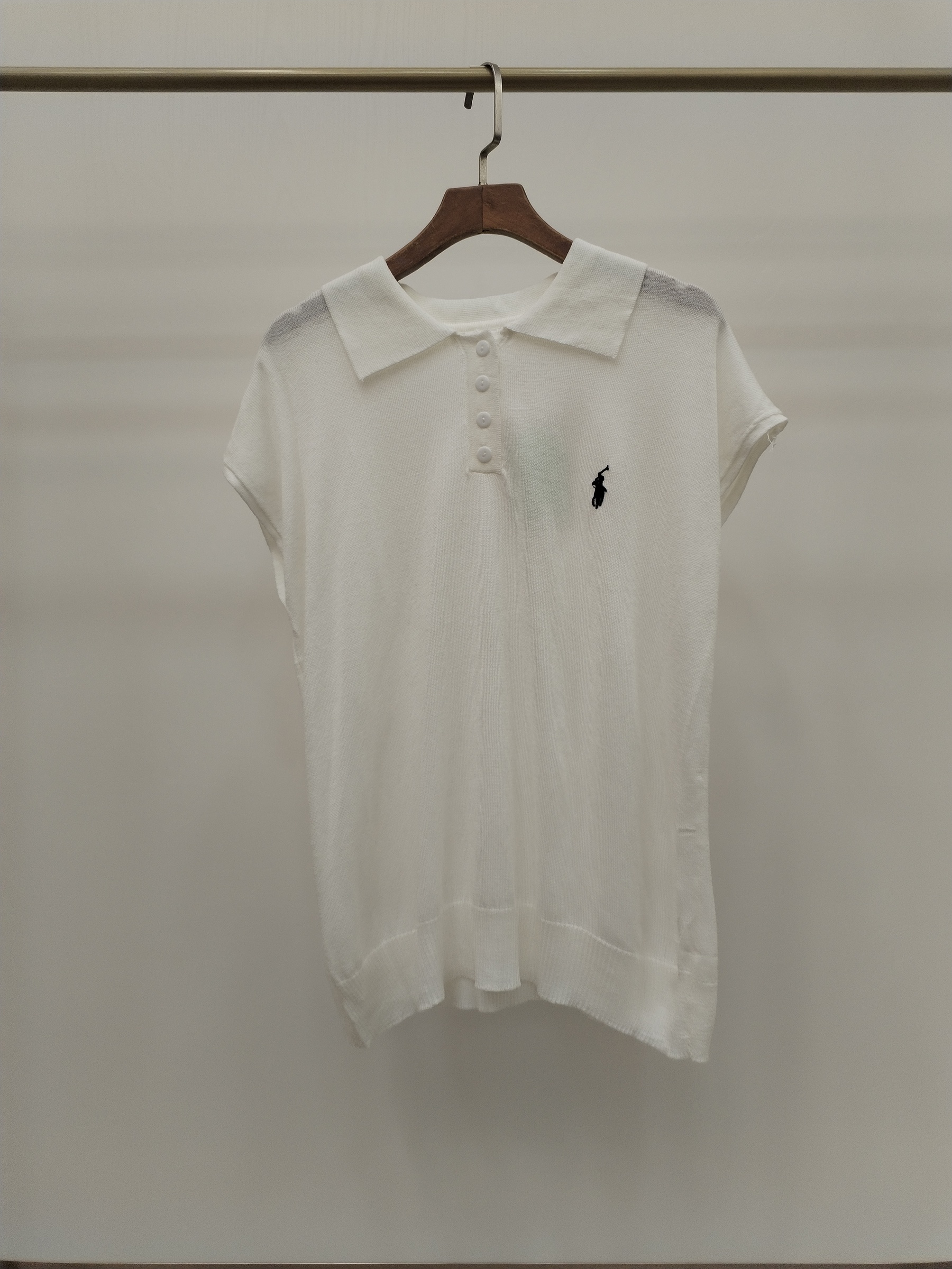 514 Corvin Polo Cap Sleeve Knit Top (B 50-54cm; L 55cm)