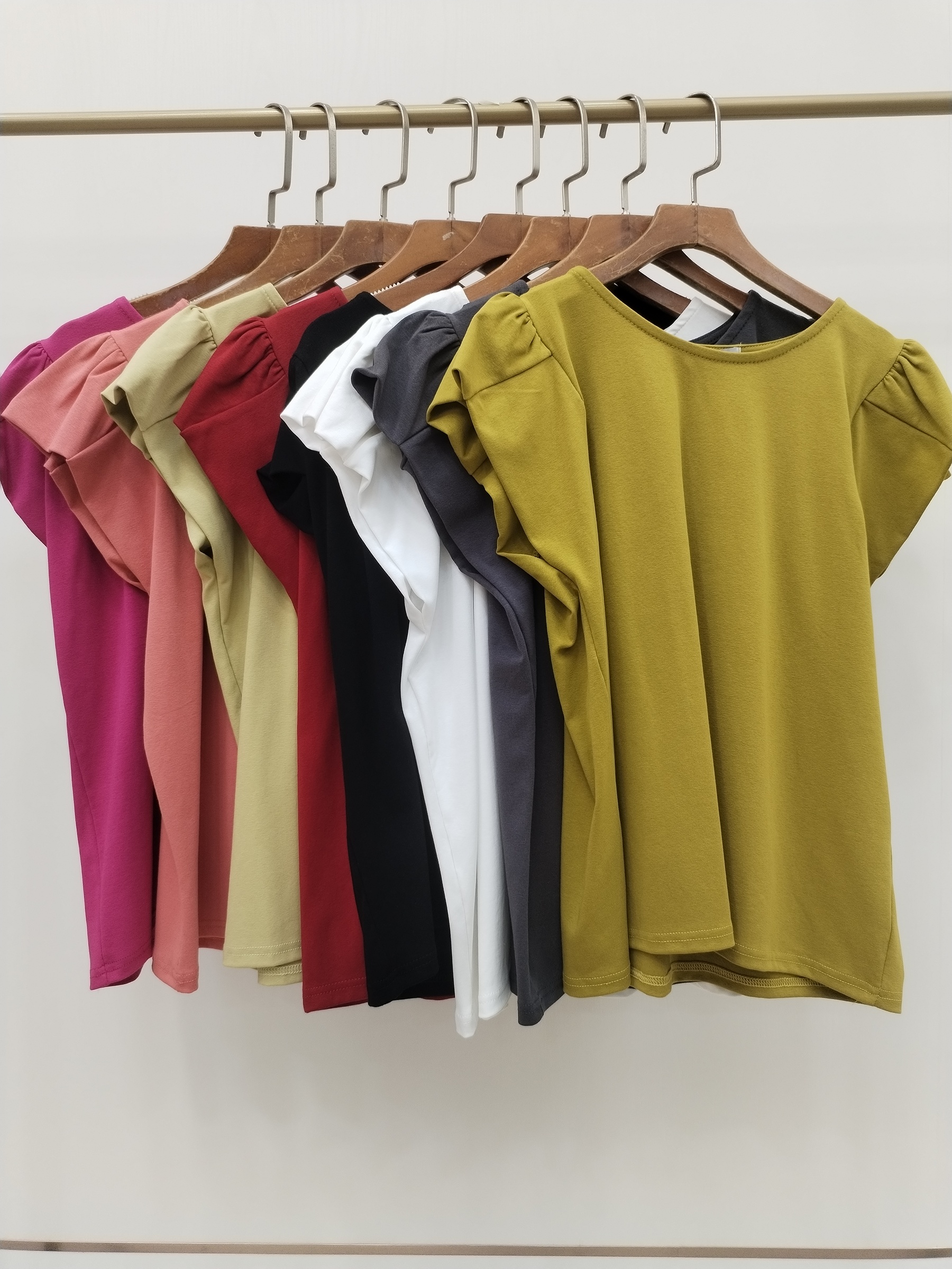 2908 Foelia Flutter Cap Sleeve Cotton Top (B 48-53cm; L 57cm)