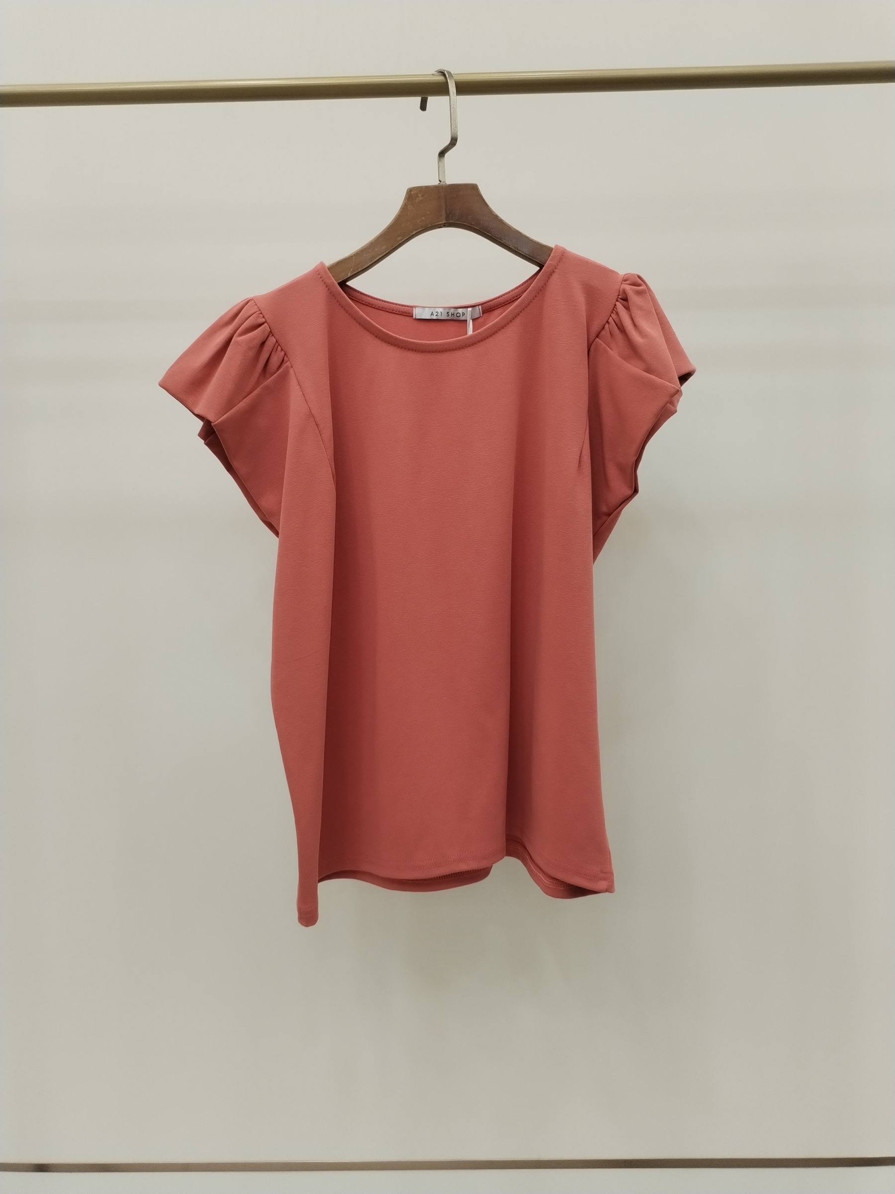 2908 Foelia Flutter Cap Sleeve Cotton Top (B 48-53cm; L 57cm)