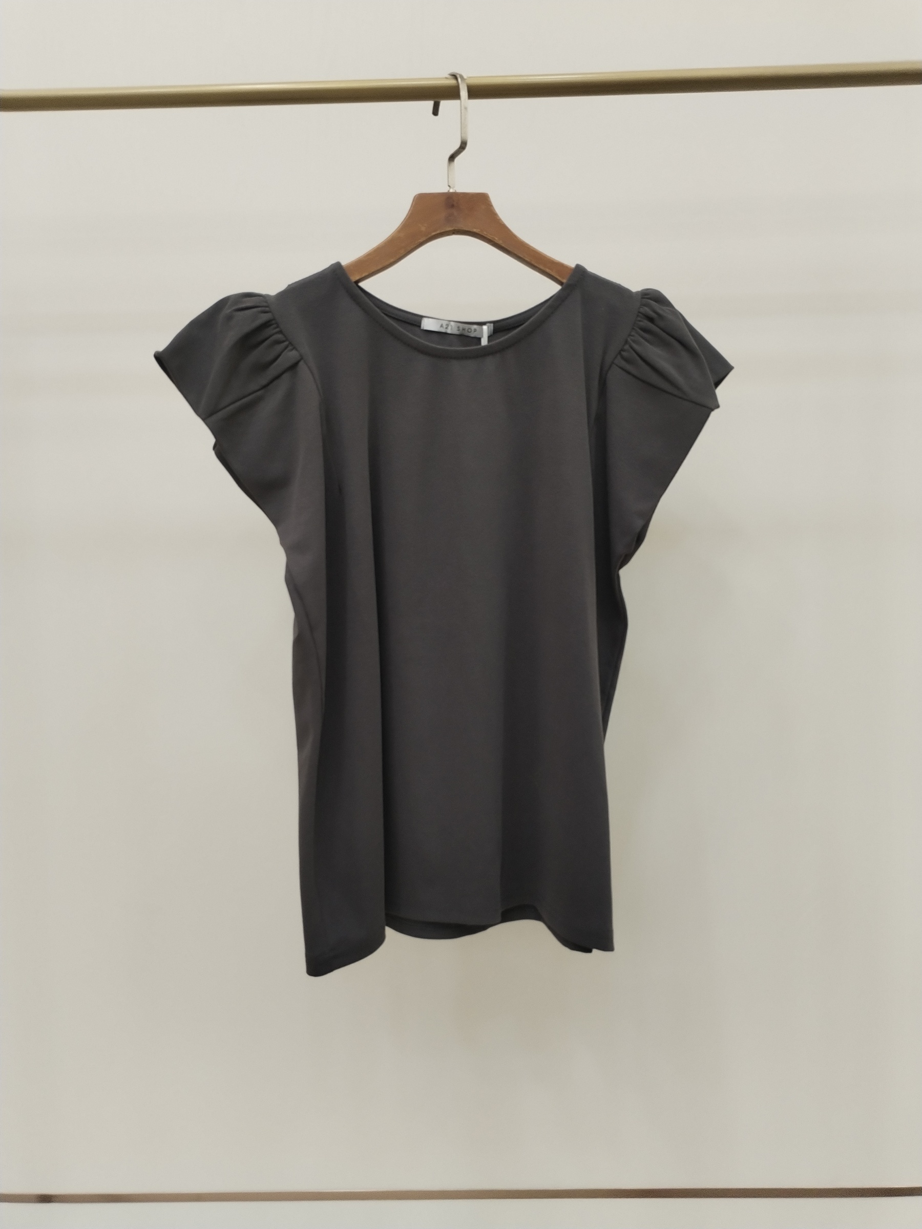2908 Foelia Flutter Cap Sleeve Cotton Top (B 48-53cm; L 57cm)