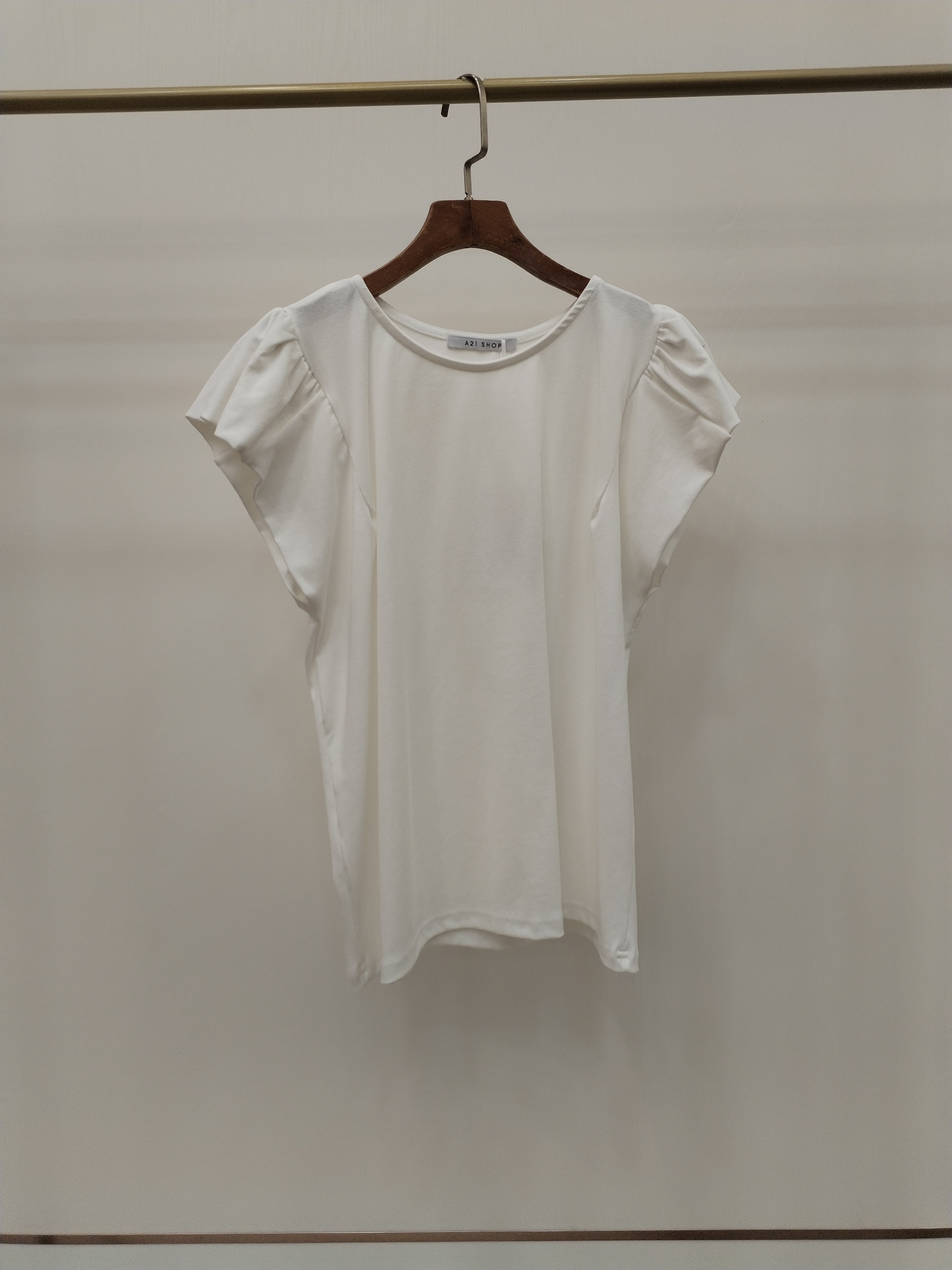 2908 Foelia Flutter Cap Sleeve Cotton Top (B 48-53cm; L 57cm)
