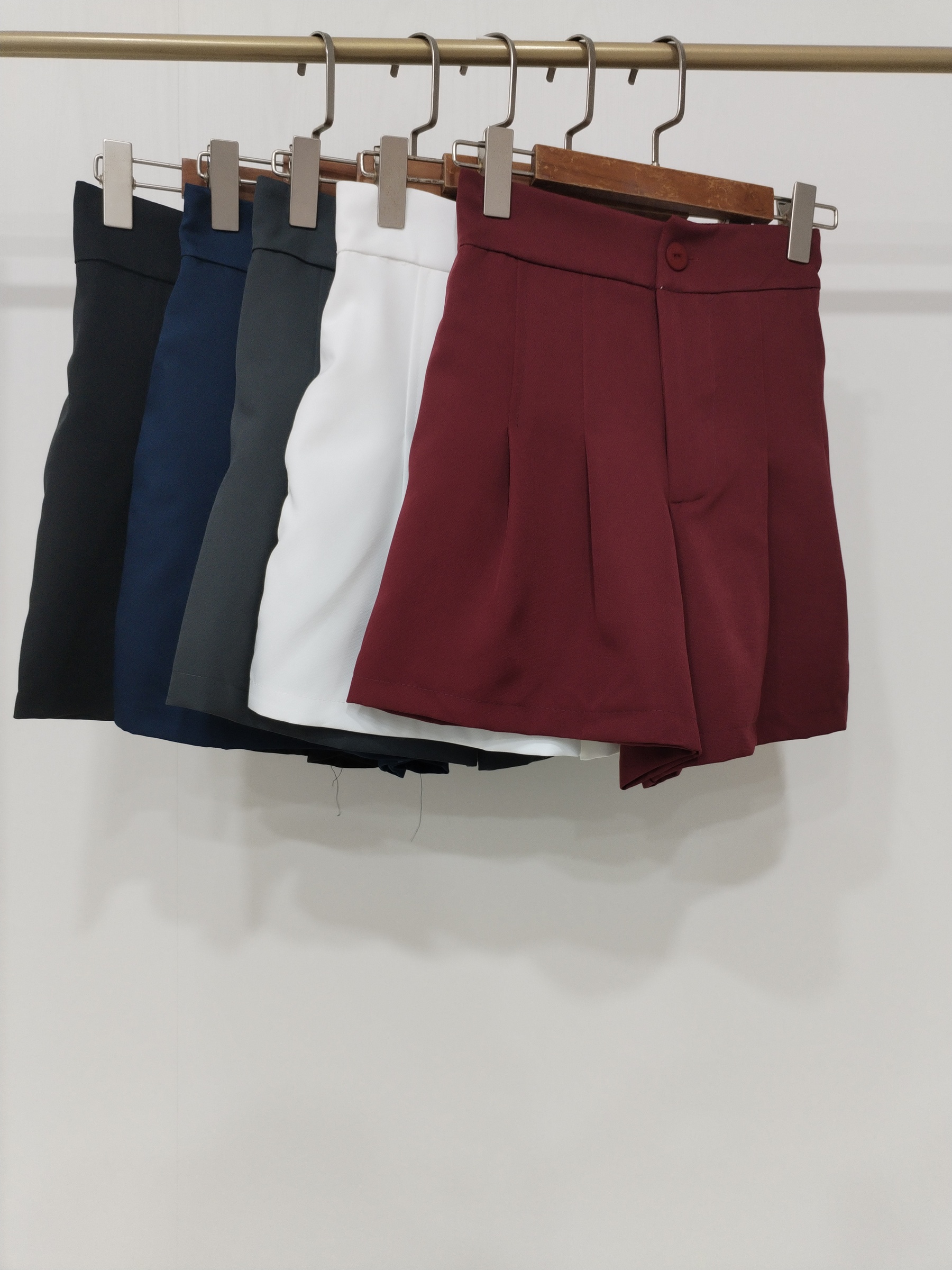 2928 Elana Half Elastic Waist Casual Shorts (UW 36-45; H 47-57cm; L 41cm)