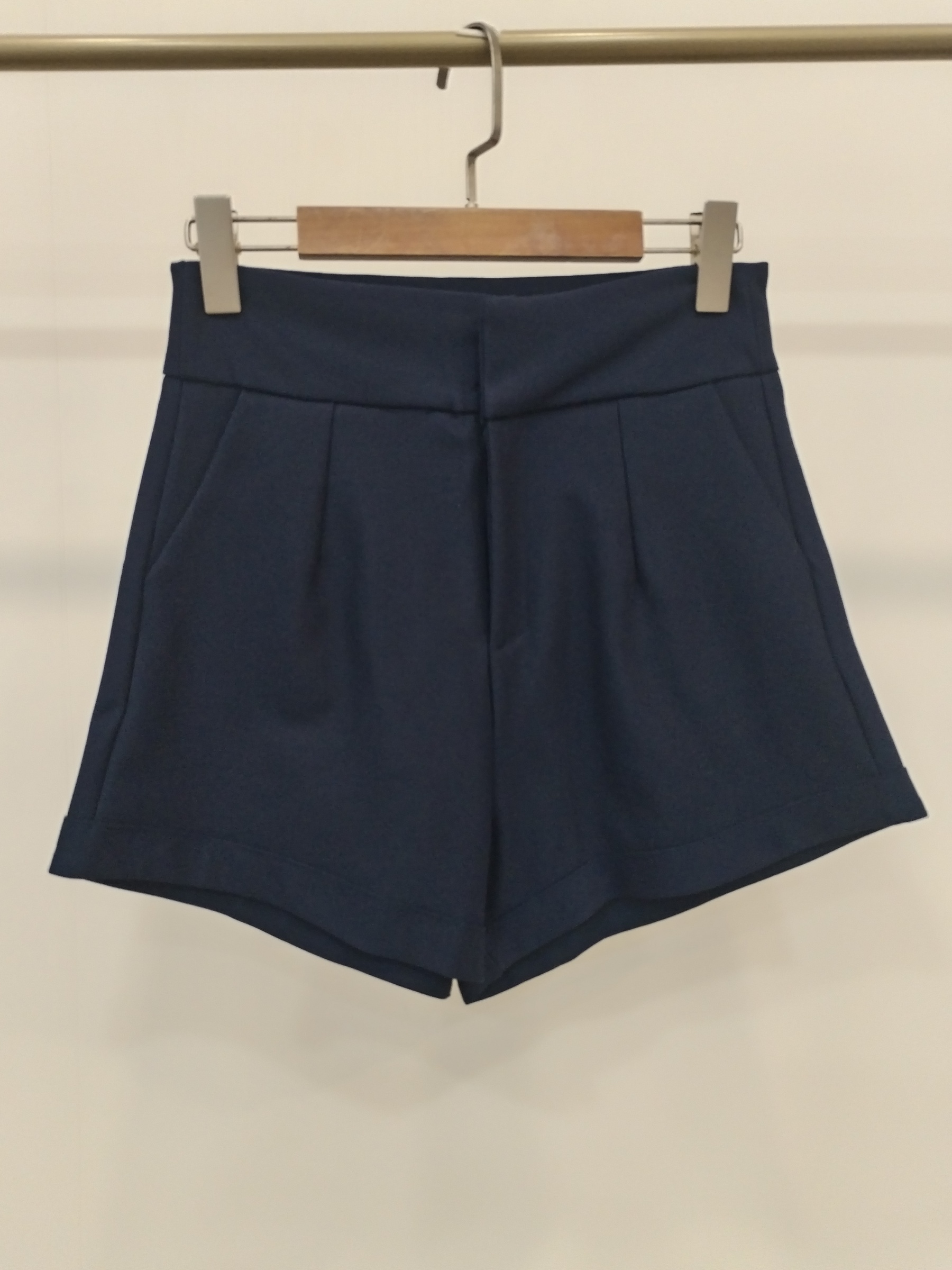 5983 Franklin Front Zipper Shorts w Pockets (M: UW 36cm; H 43-55cm; L 35cm, L: UW 39cm; H 45-57cm; L 36cm, XL: UW 41cm; H 48-60cm; L 37cm)
