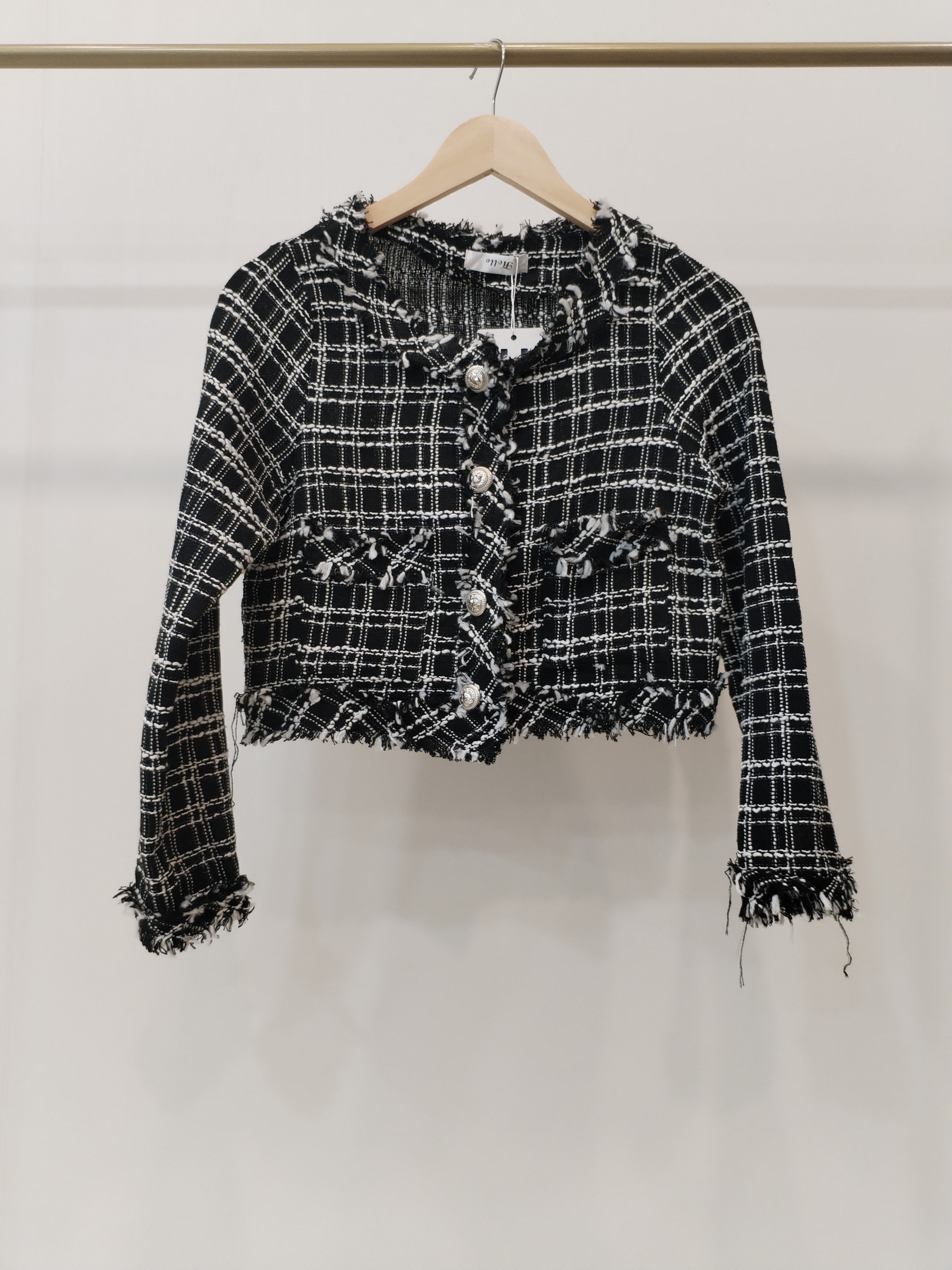 1971 Sales: Tweed Cardigan (B 45cm; L 42cm)
