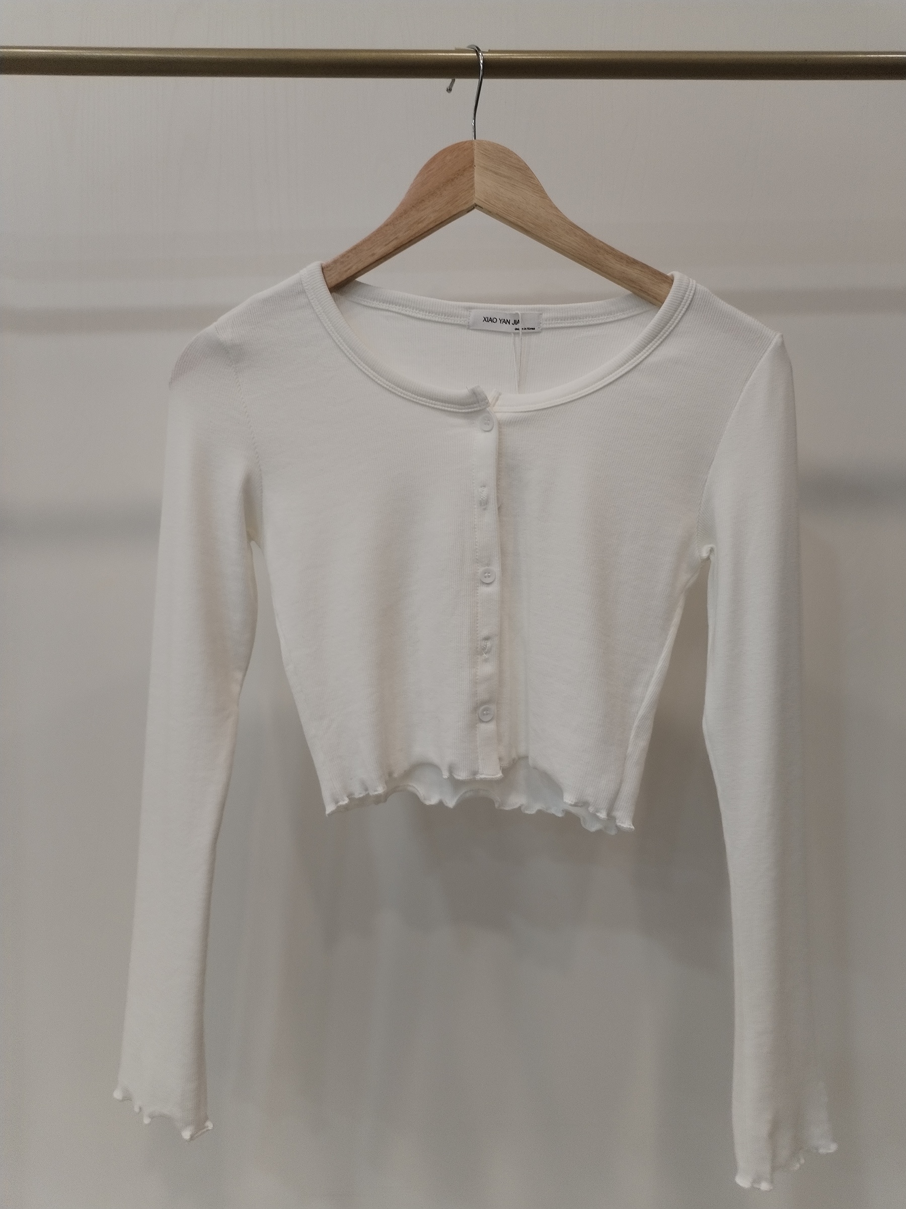 307 Bodie Button Down Long Sleeve Cotton Top (B 35-45cm; L 37cm)