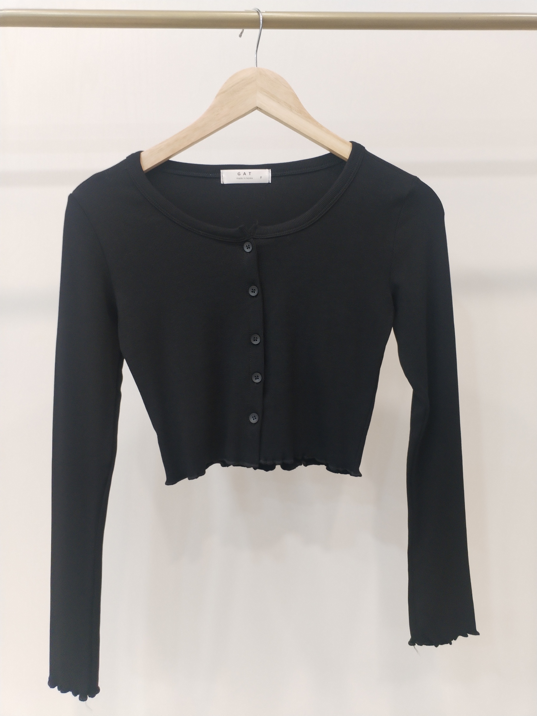 307 Bodie Button Down Long Sleeve Cotton Top (B 35-45cm; L 37cm)