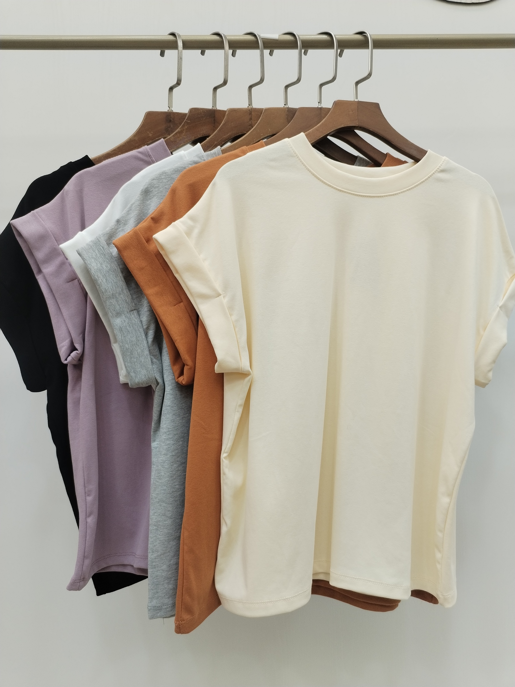 2976 Franco Folded Cap Sleeve Cotton Top (B 50-56cm; L 56cm)