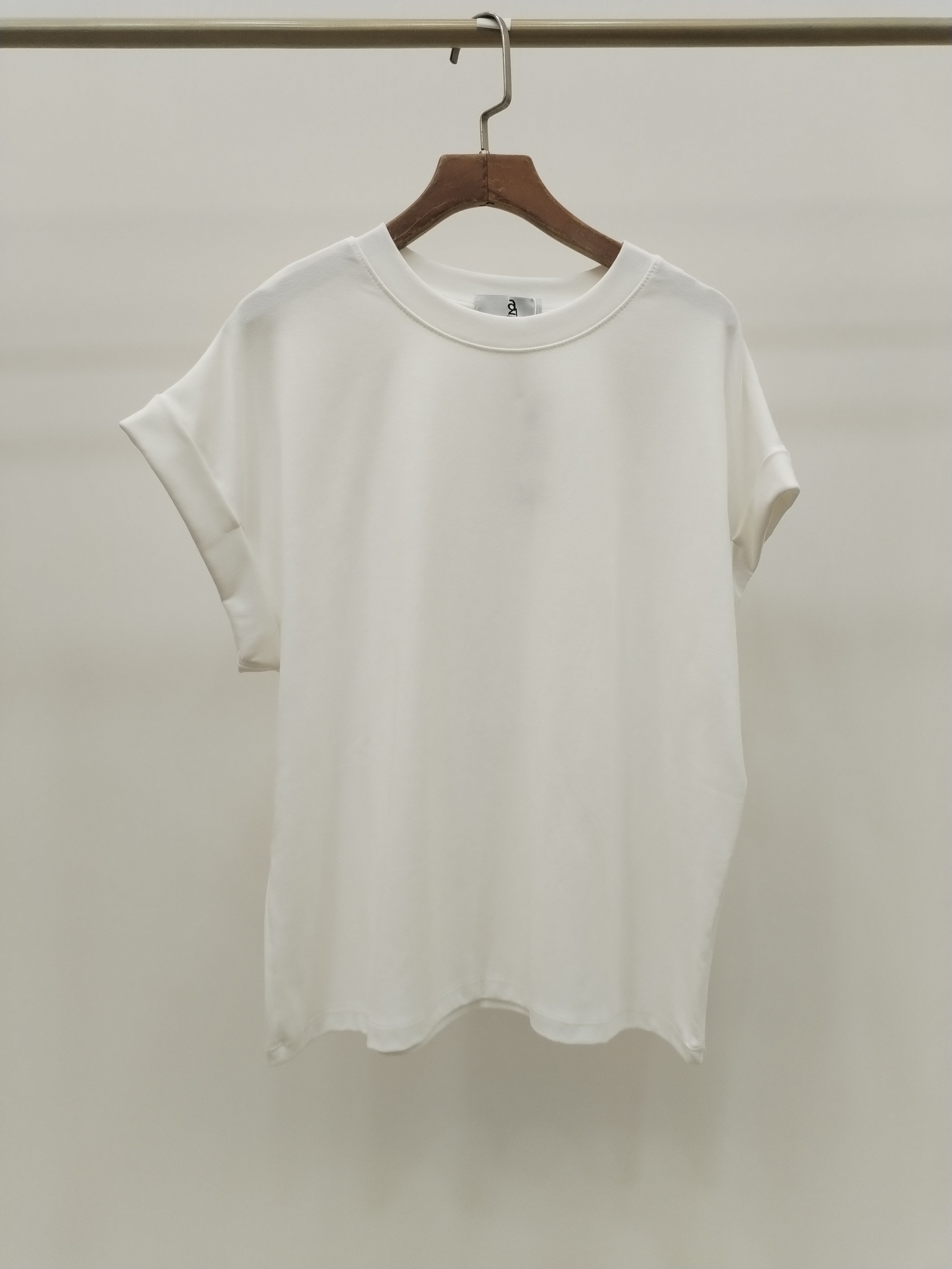 2976 Franco Folded Cap Sleeve Cotton Top (B 50-56cm; L 56cm)