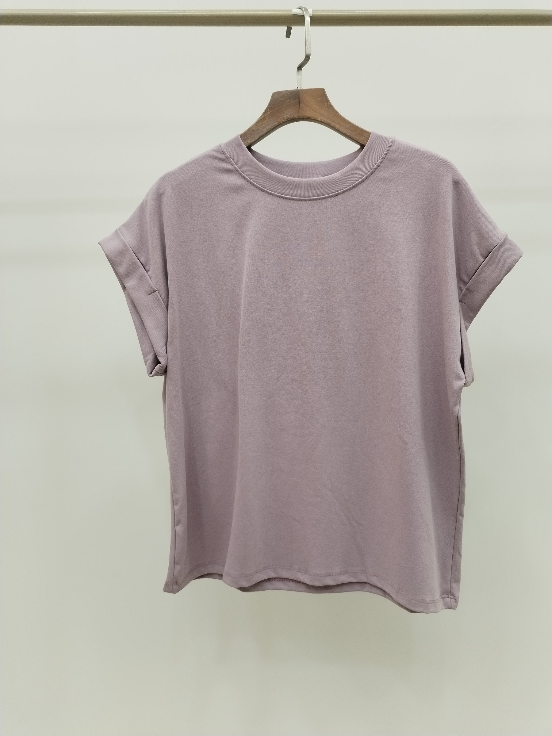 2976 Franco Folded Cap Sleeve Cotton Top (B 50-56cm; L 56cm)