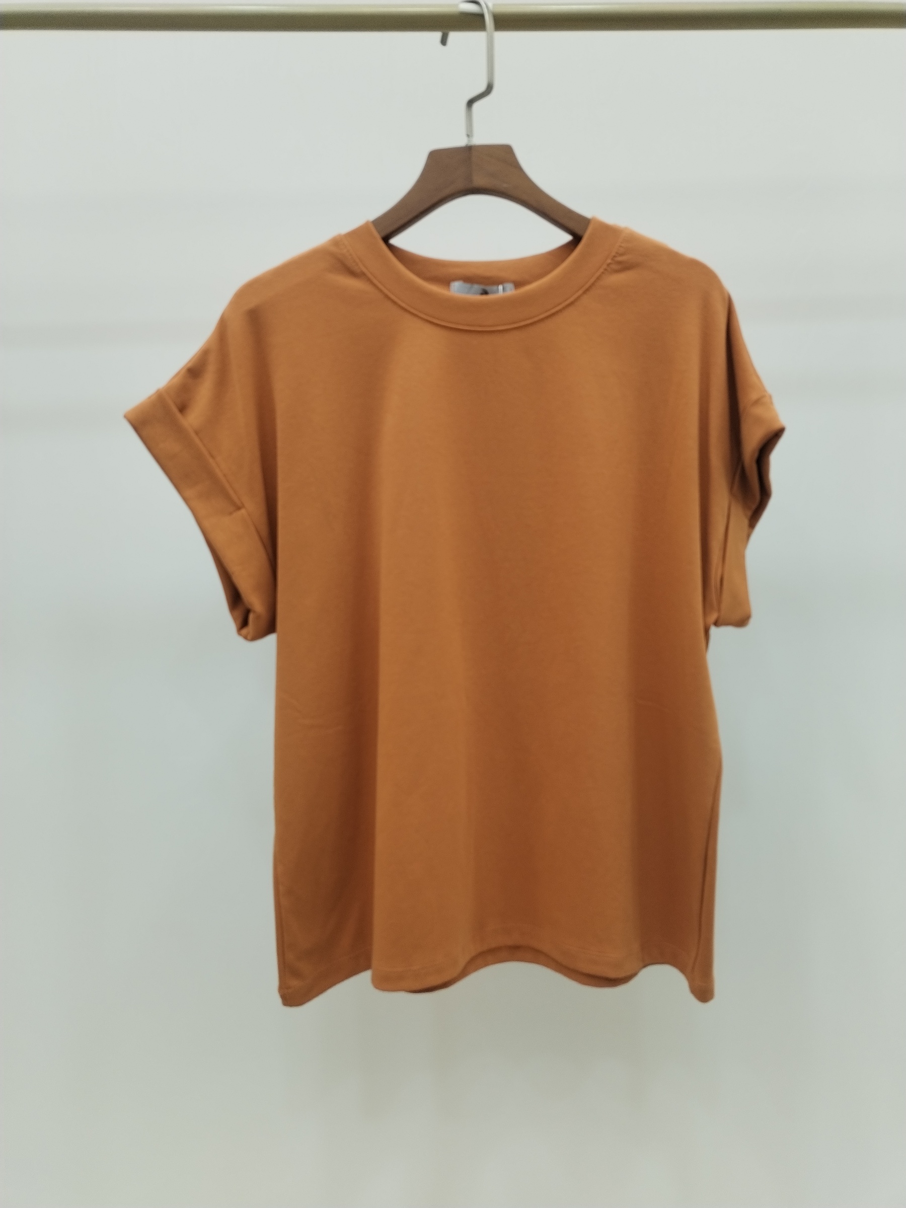 2976 Franco Folded Cap Sleeve Cotton Top (B 50-56cm; L 56cm)