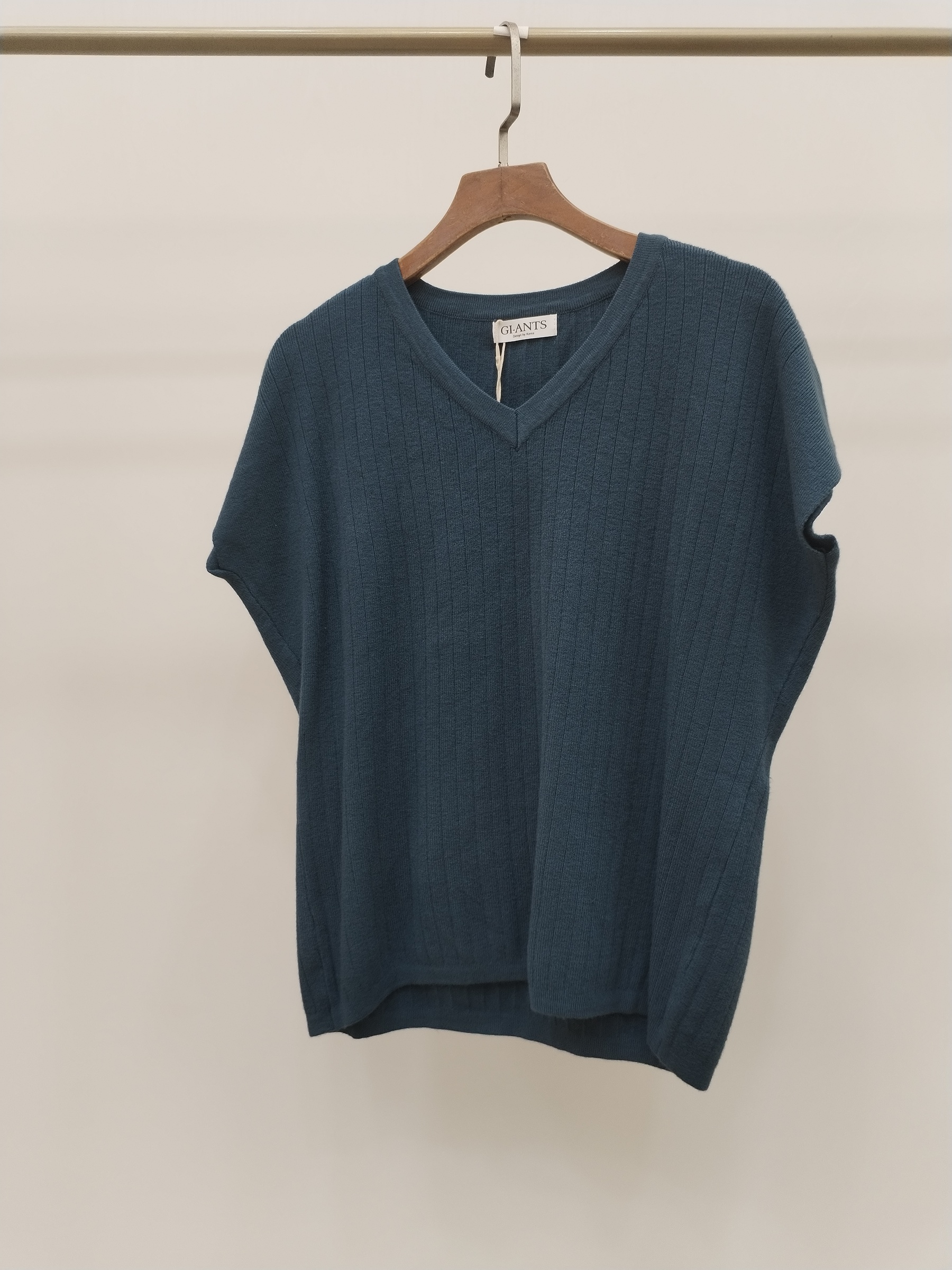 C511 Vilda V-Neck Cap Sleeve knit Top (B 49-53cm; L 53cm)