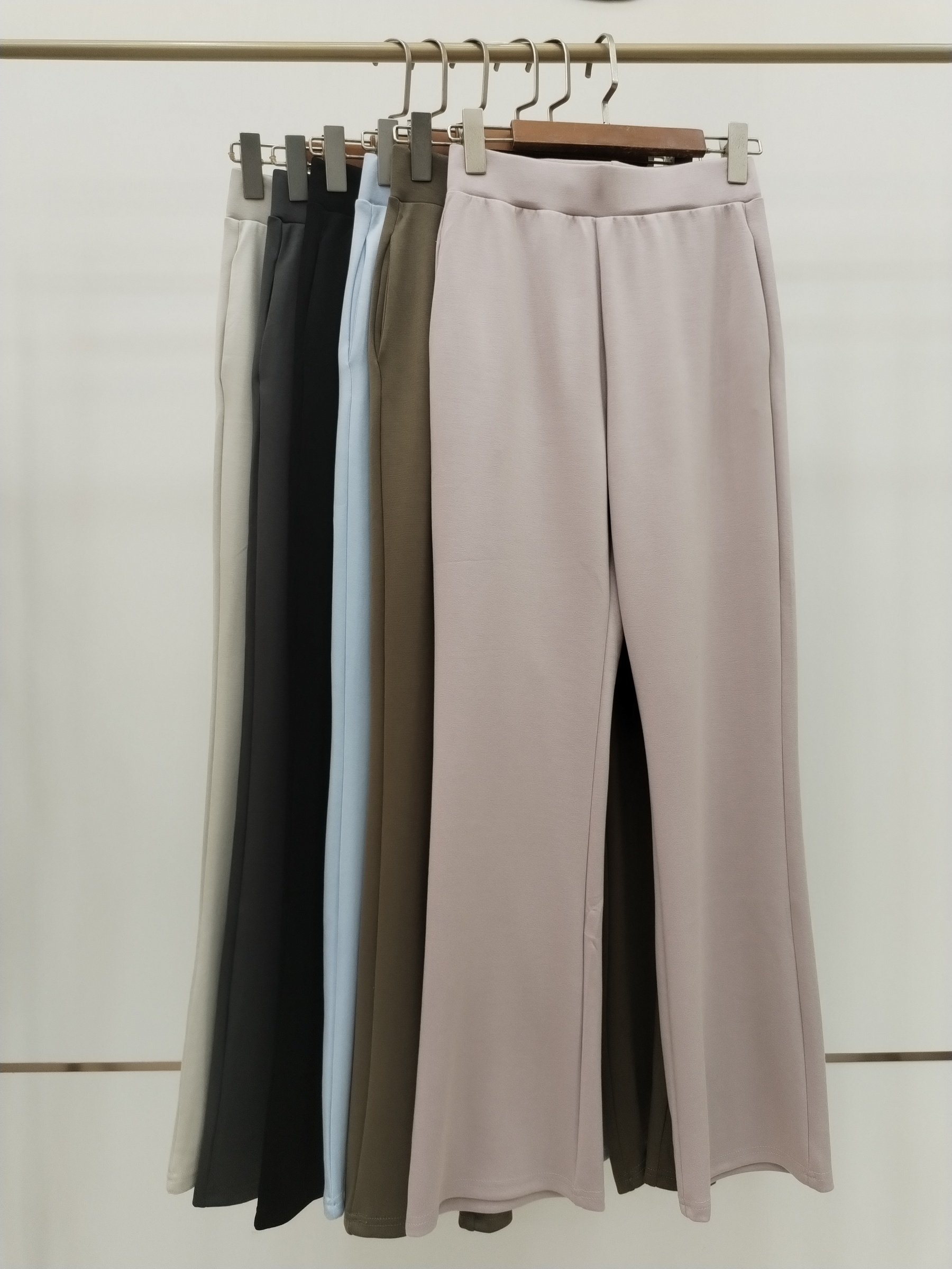 1173 Ellison Elastic Waist Casual Pants w Pockets (UW 32-43cm; H 44-60cm; L 101cm)