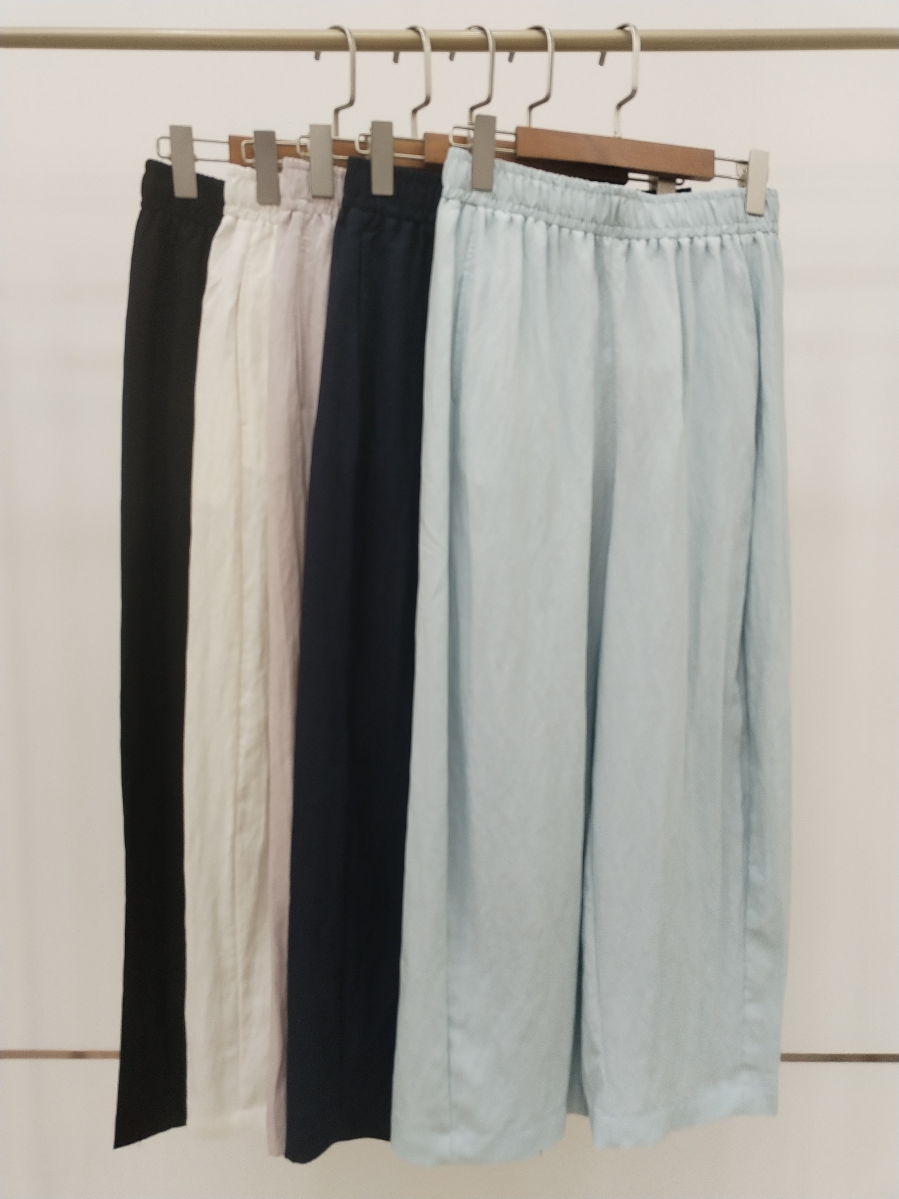 66812 Liddy Elastic Waist Linen Baggy Pants (UW 35-48cm; H 57cm; L 90cm)