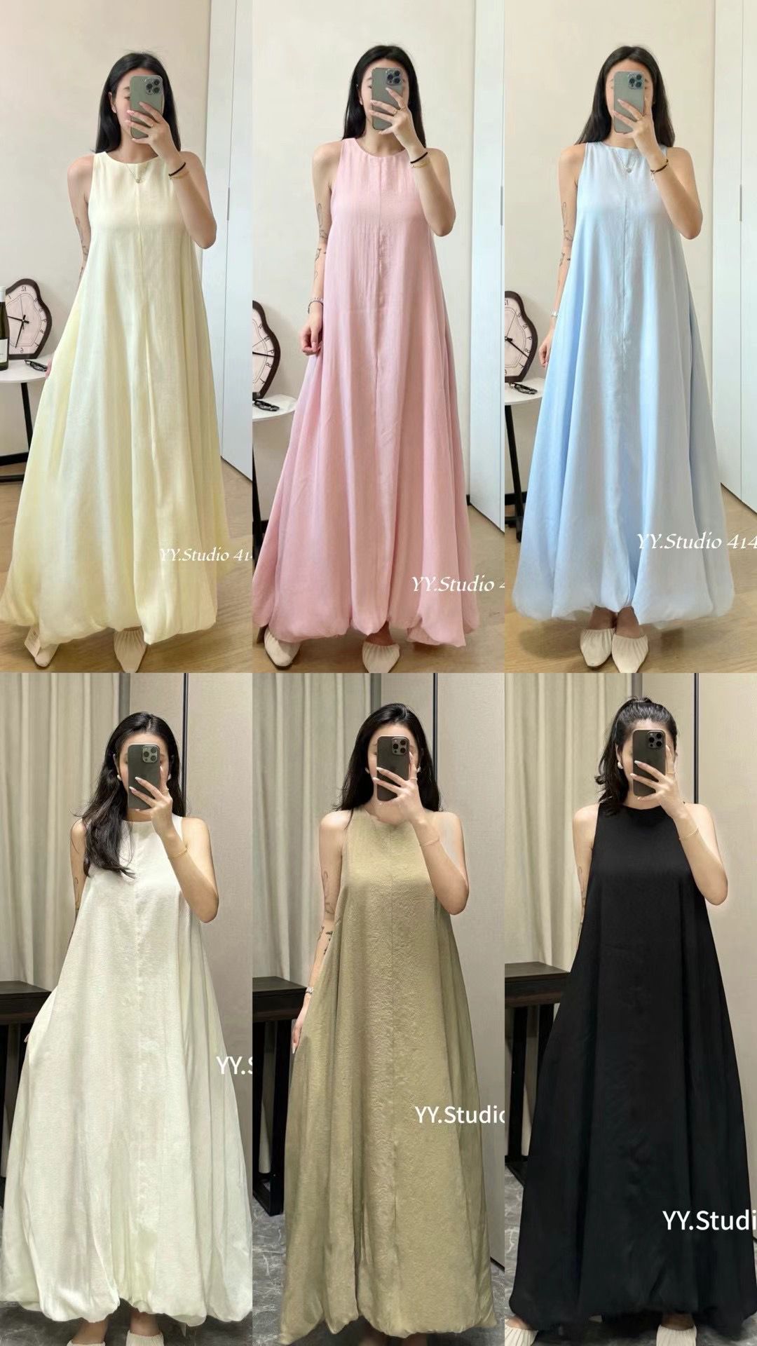 4145 Harvinna Halter Neck Maxi Dress (B 51cm; H FS; L 127cm)