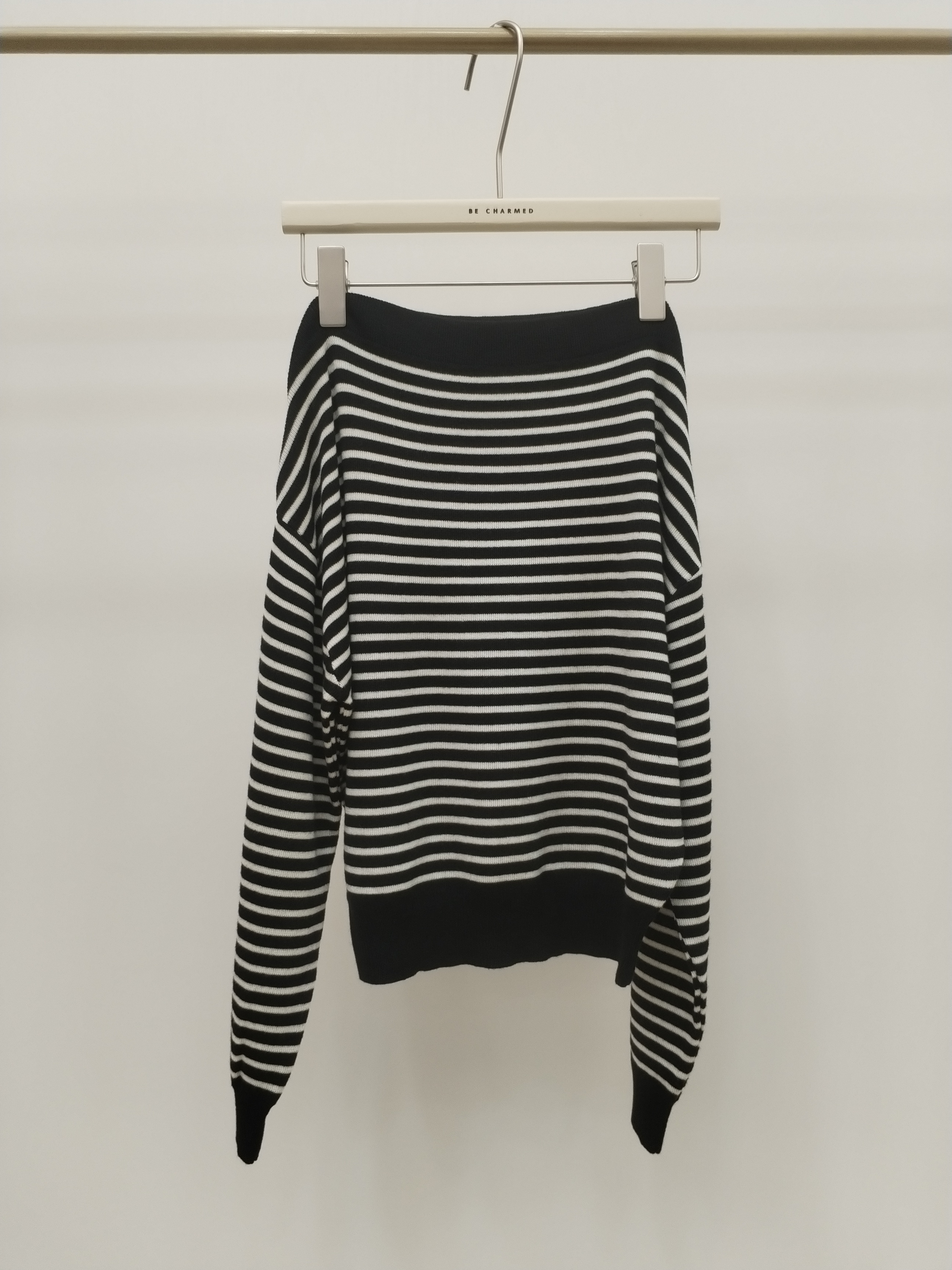 6660 Larienne Boat Neck Long Sleeve Knit Top (B 49-54cm; L 50cm)