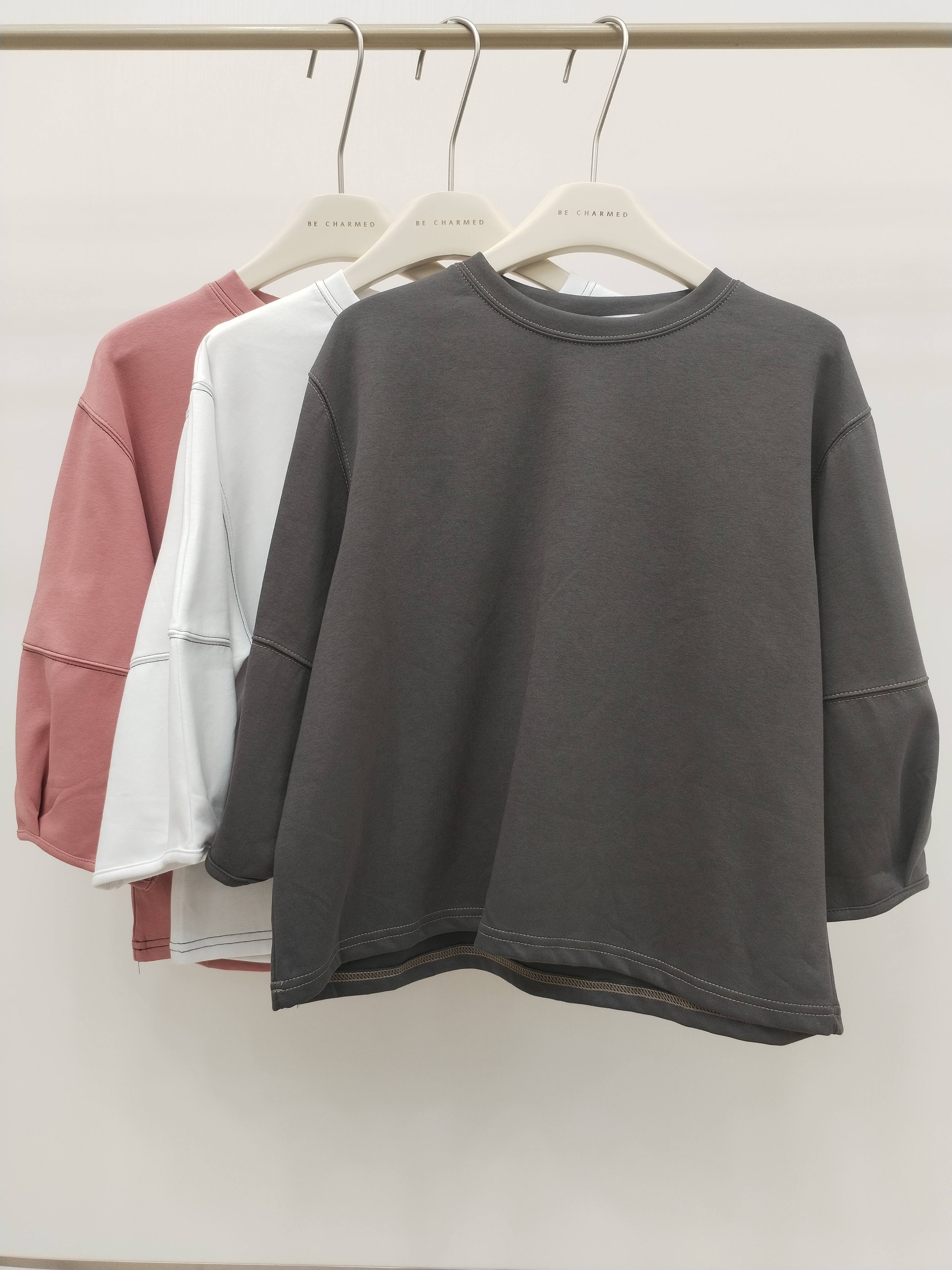 3039 Lynka Lantern Sleeve Cotton Top (B 54-56cm; L 53cm)