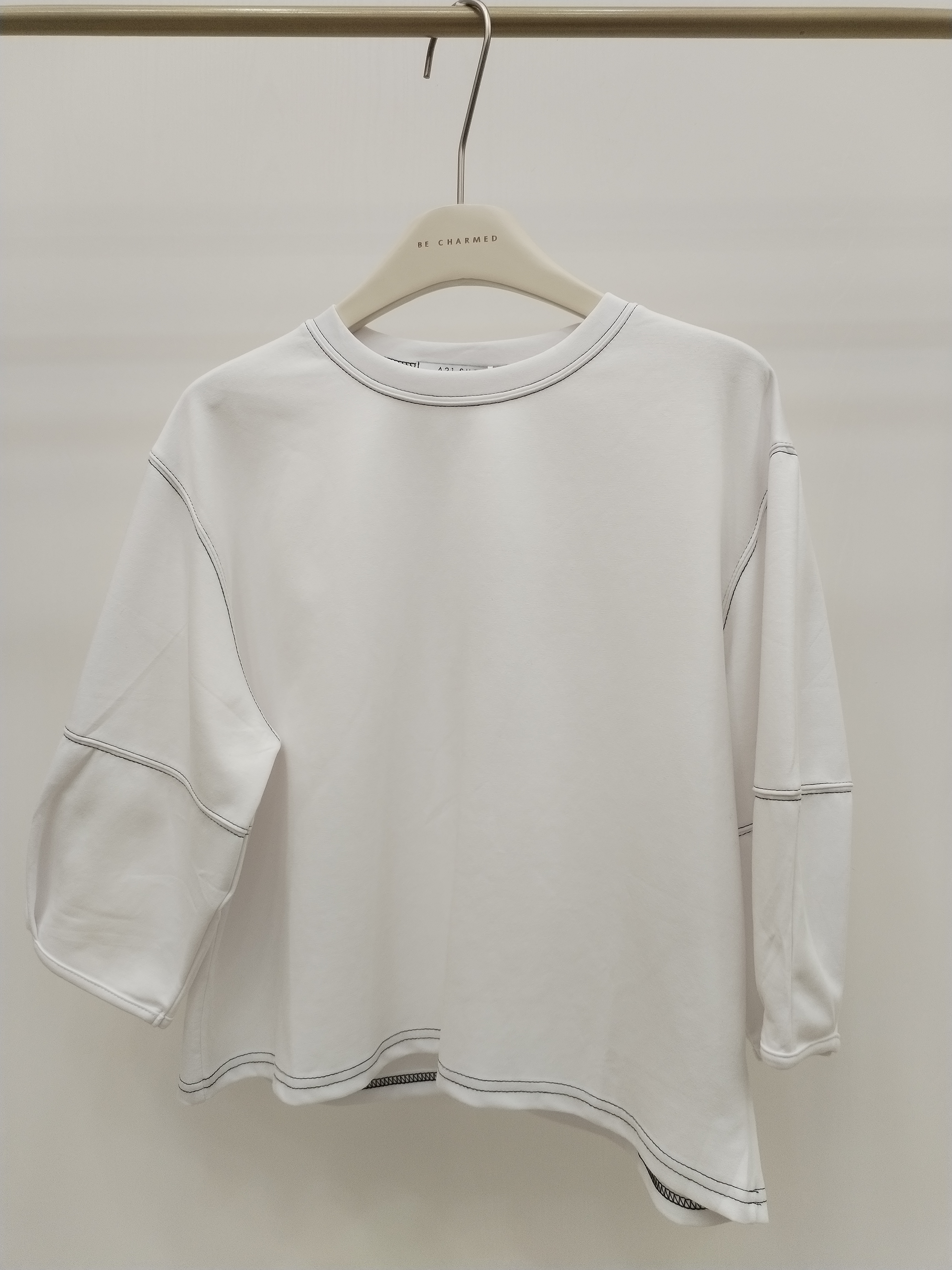 3039 Lynka Lantern Sleeve Cotton Top (B 54-56cm; L 53cm)