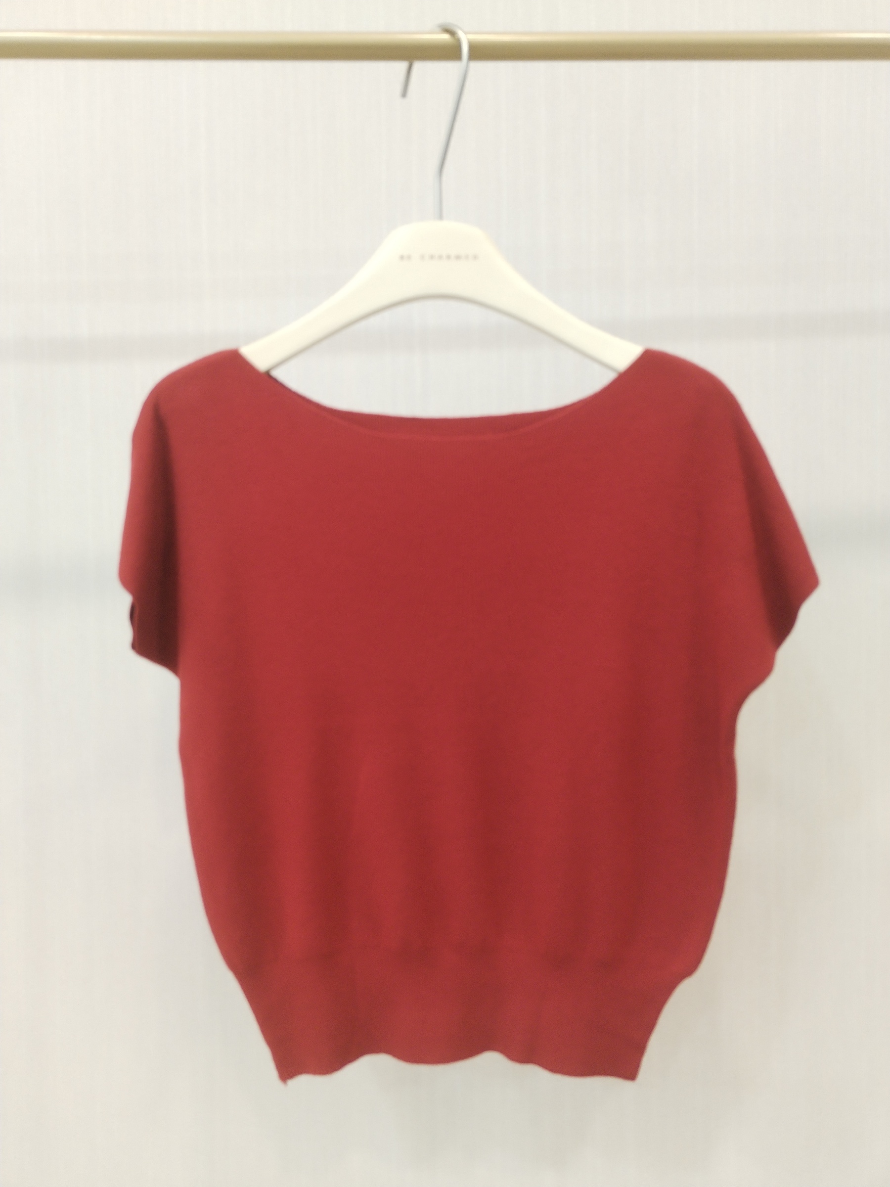 8329 Benitia Boat Neck Cap Sleeve Knit Top (B 45-55cm; L 50cm)