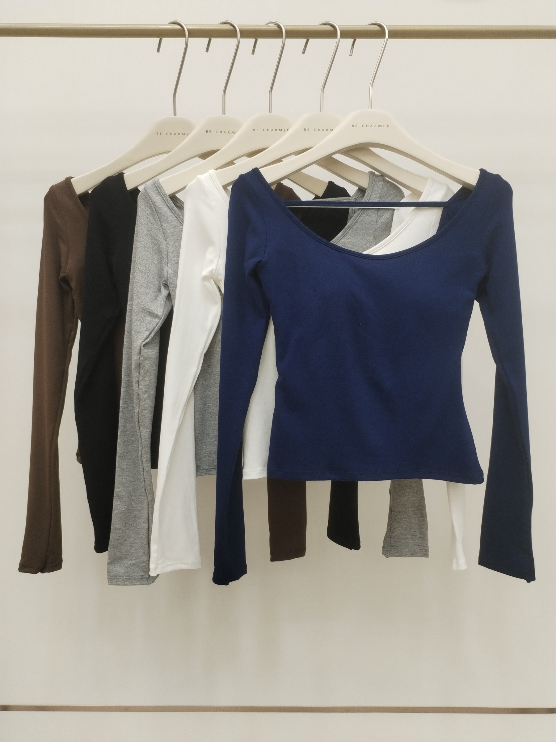 X2561 Loren Long Sleeve Cotton Padded Top (B 33-47cm; L 45cm)