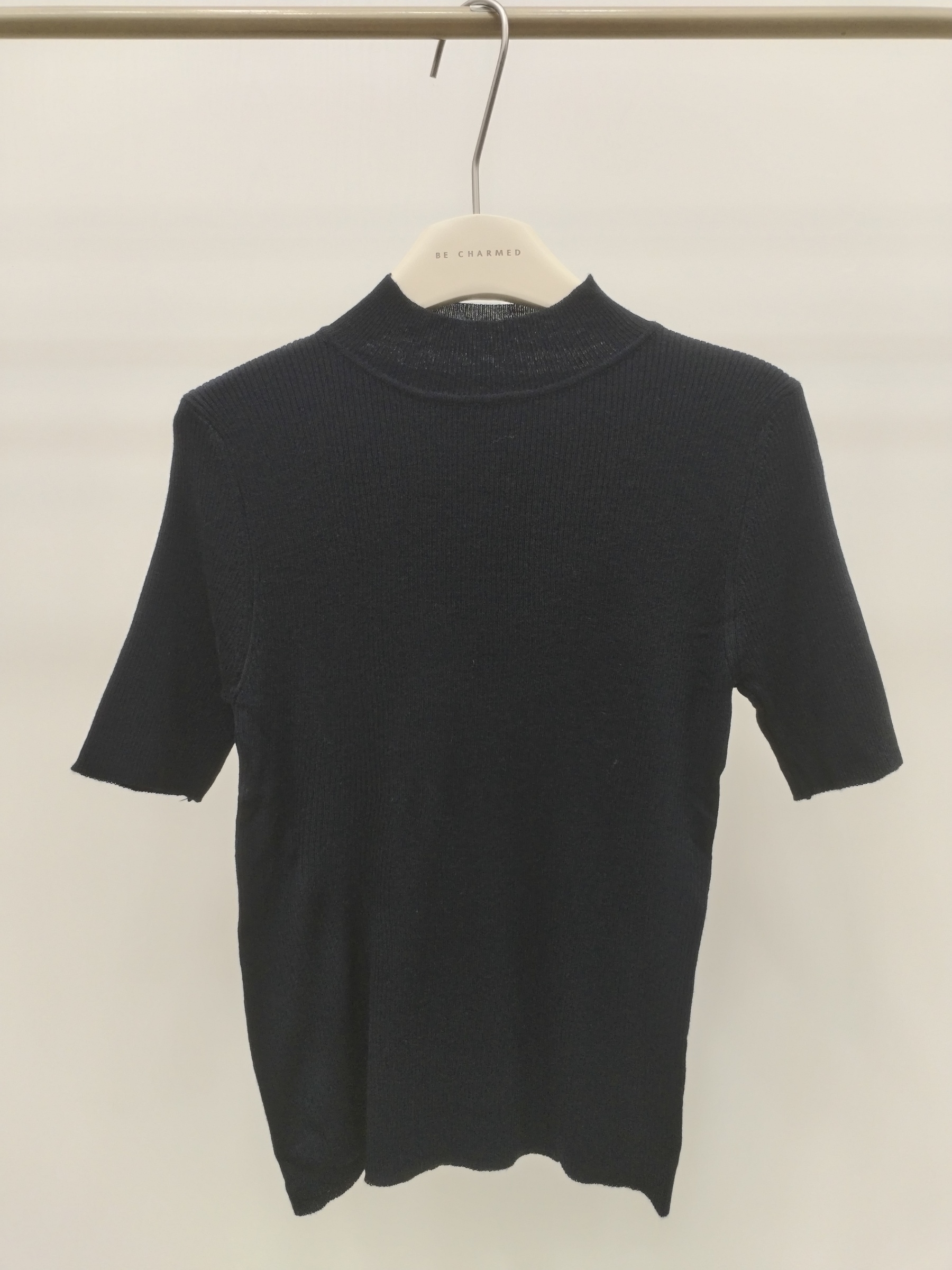 292 Nyra Ribbed High Neck Knit Top (B 36-52cm; L 55cm)