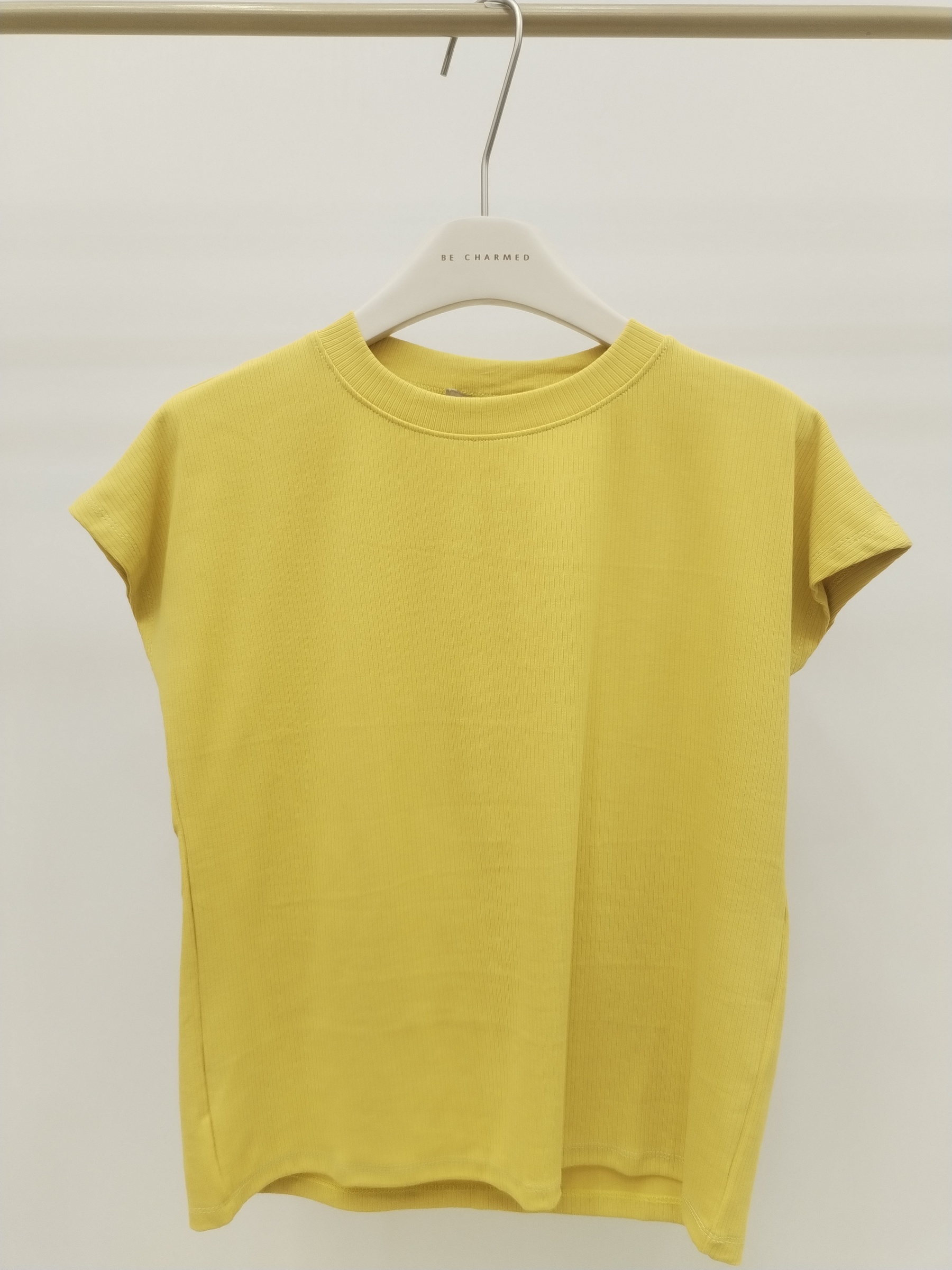 3042 Rienne Ribbed Cap Sleeve Cotton Top (B 45-50cm; L 52cm)