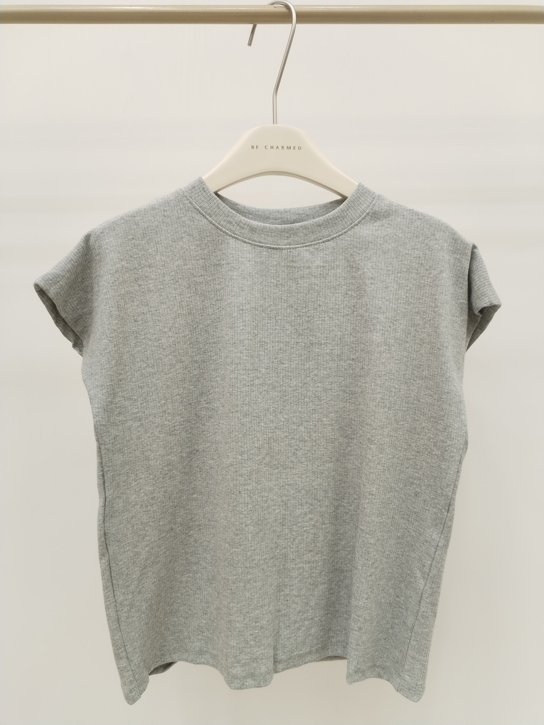 3042 Rienne Ribbed Cap Sleeve Cotton Top (B 45-50cm; L 52cm)