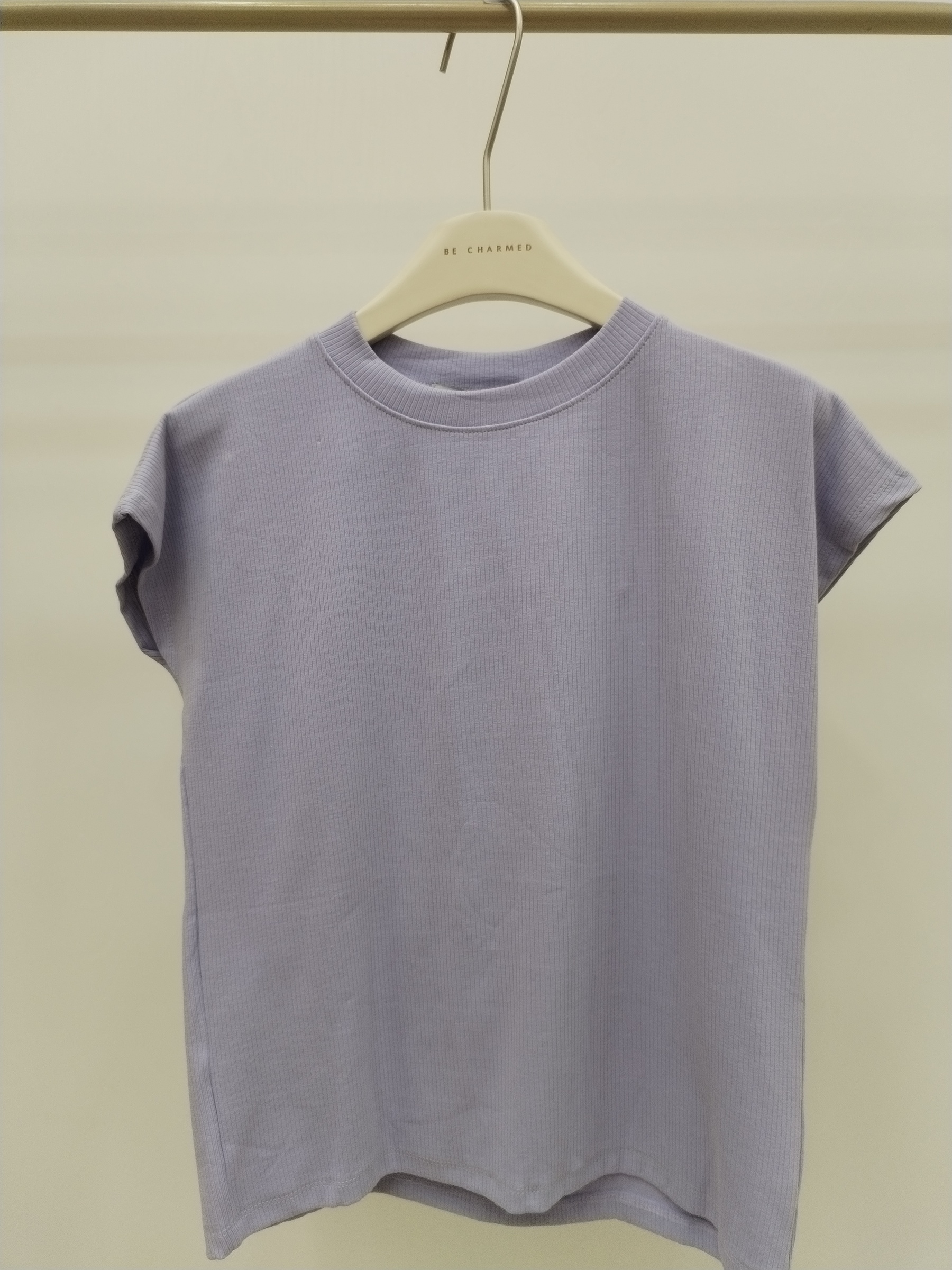 3042 Rienne Ribbed Cap Sleeve Cotton Top (B 45-50cm; L 52cm)