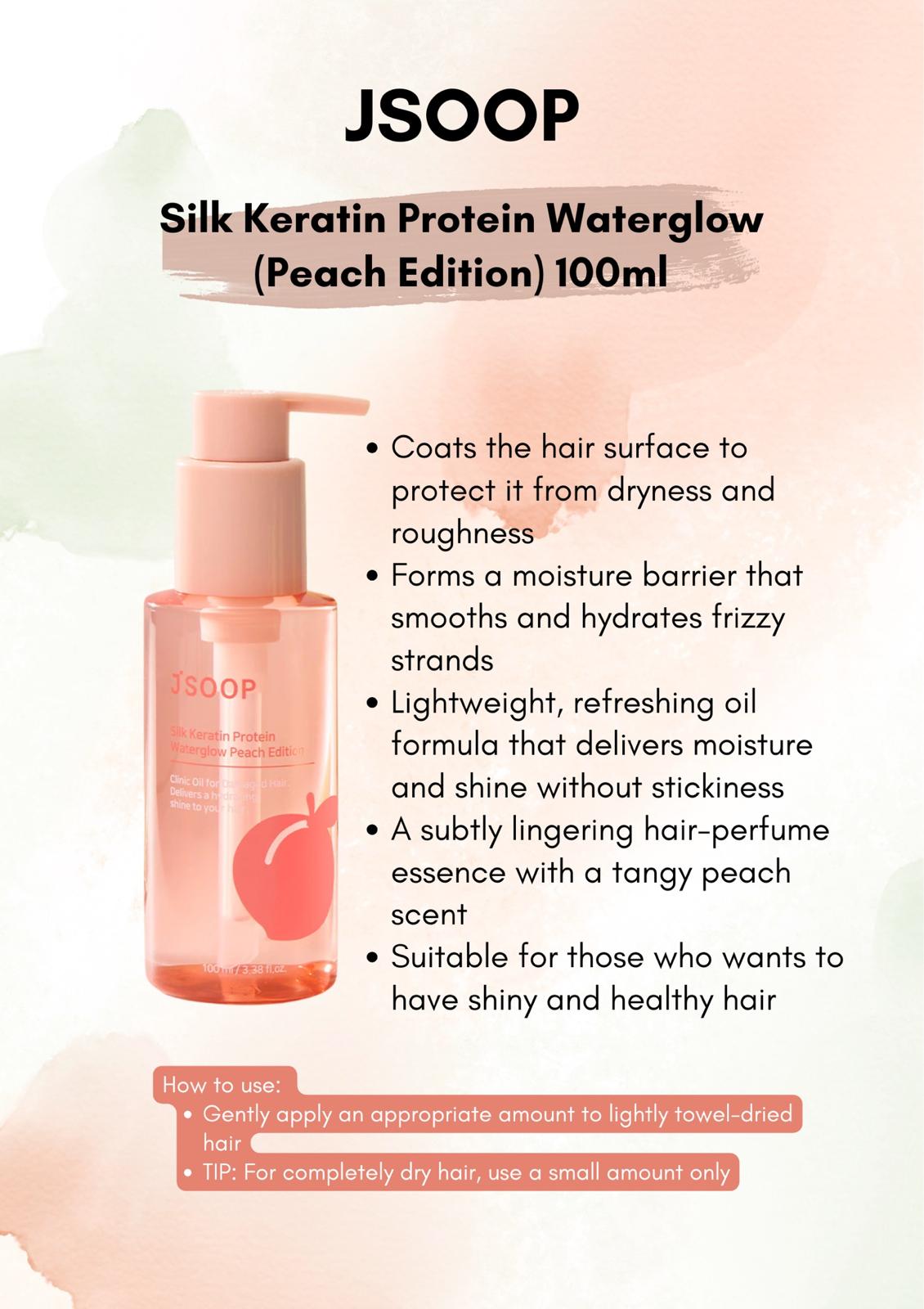 JP70 Silk Keratin Protein Waterglow Peach Edition 100ml