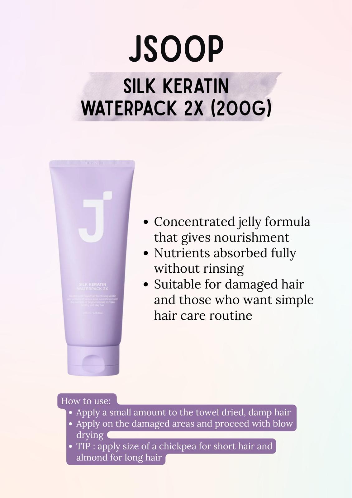JP61 Silk Keratin Waterpack 200g
