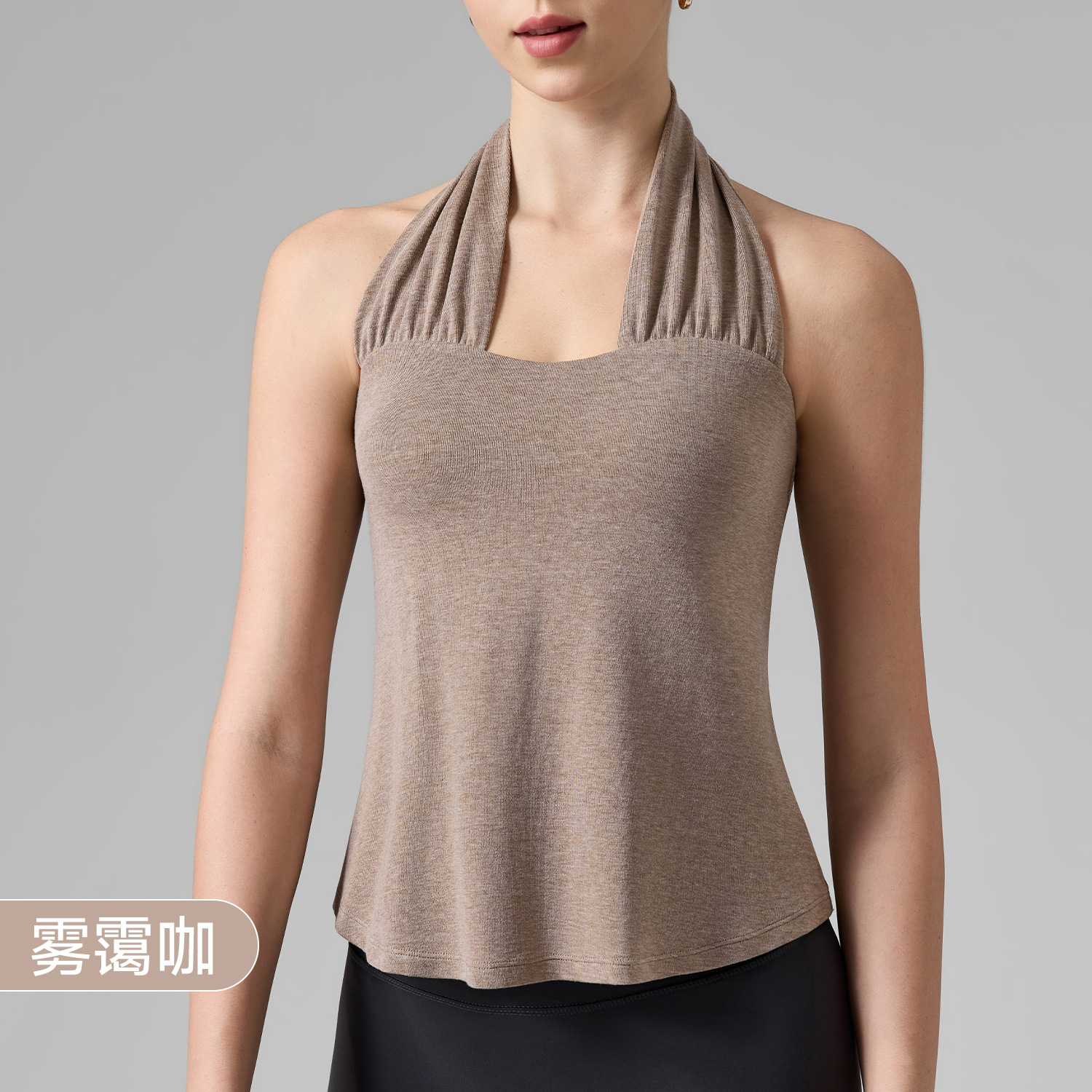 GZ Oct Stream #19: (PO) WX342 FlexFit Halter Top (S Size: B 34-38cm; L 60cm, M Size: 36-40cm; L 61.5cm, L Size: B 38-42cm; L 63cm, XL Size: B 40-44cm; L 64.5cm)