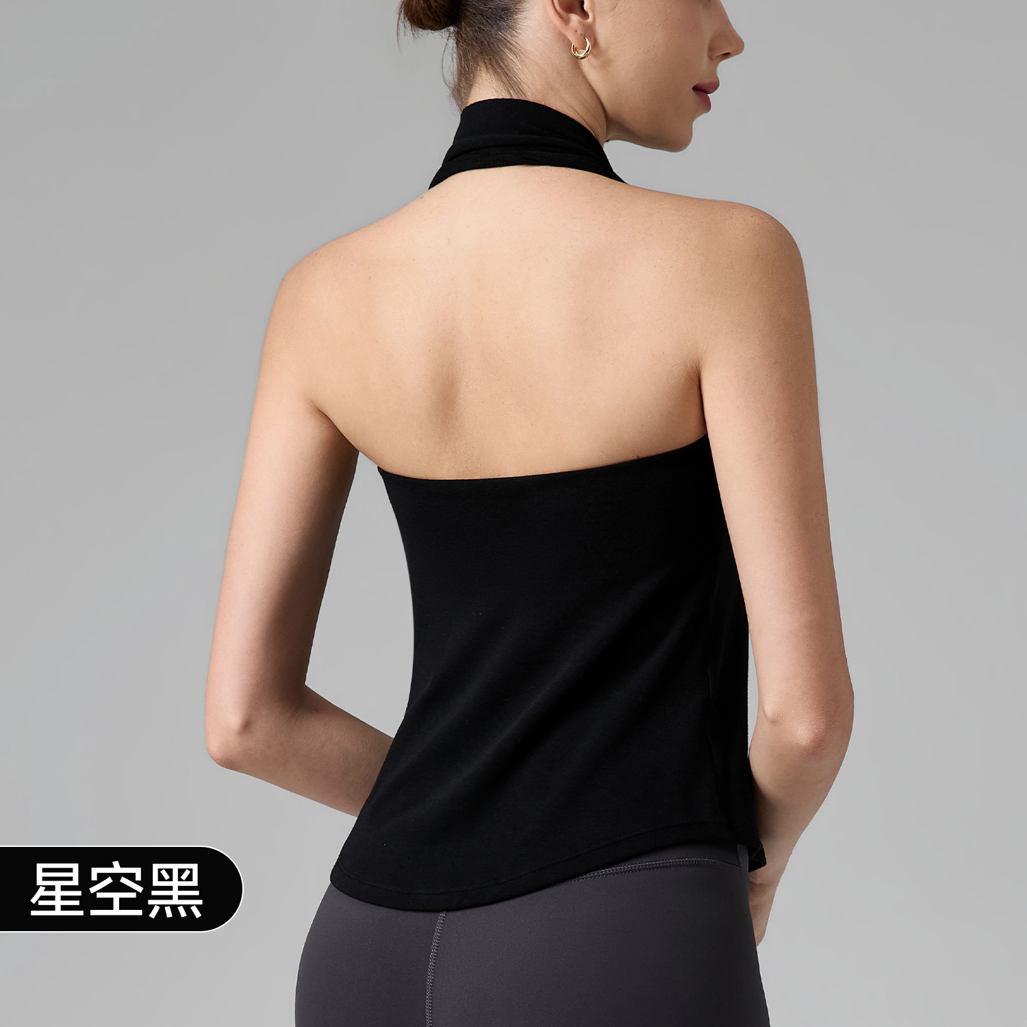 GZ Oct Stream #19: (PO) WX342 FlexFit Halter Top (S Size: B 34-38cm; L 60cm, M Size: 36-40cm; L 61.5cm, L Size: B 38-42cm; L 63cm, XL Size: B 40-44cm; L 64.5cm)