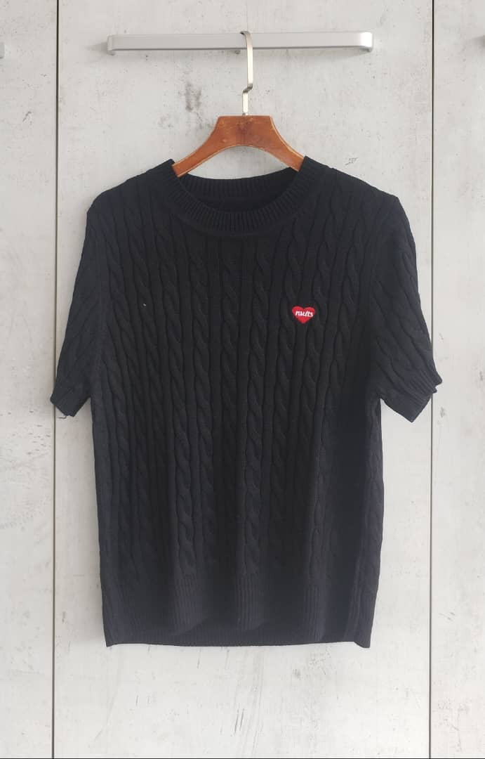 8192 Nuits Round Neck Knit Top (B 47-51cm; L 53cm)