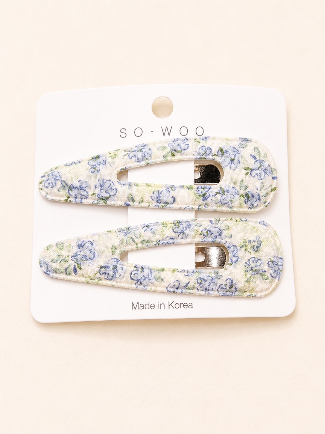 HZ May Stream #4: (PO) H48 C Hair Clip (Blue Flower)