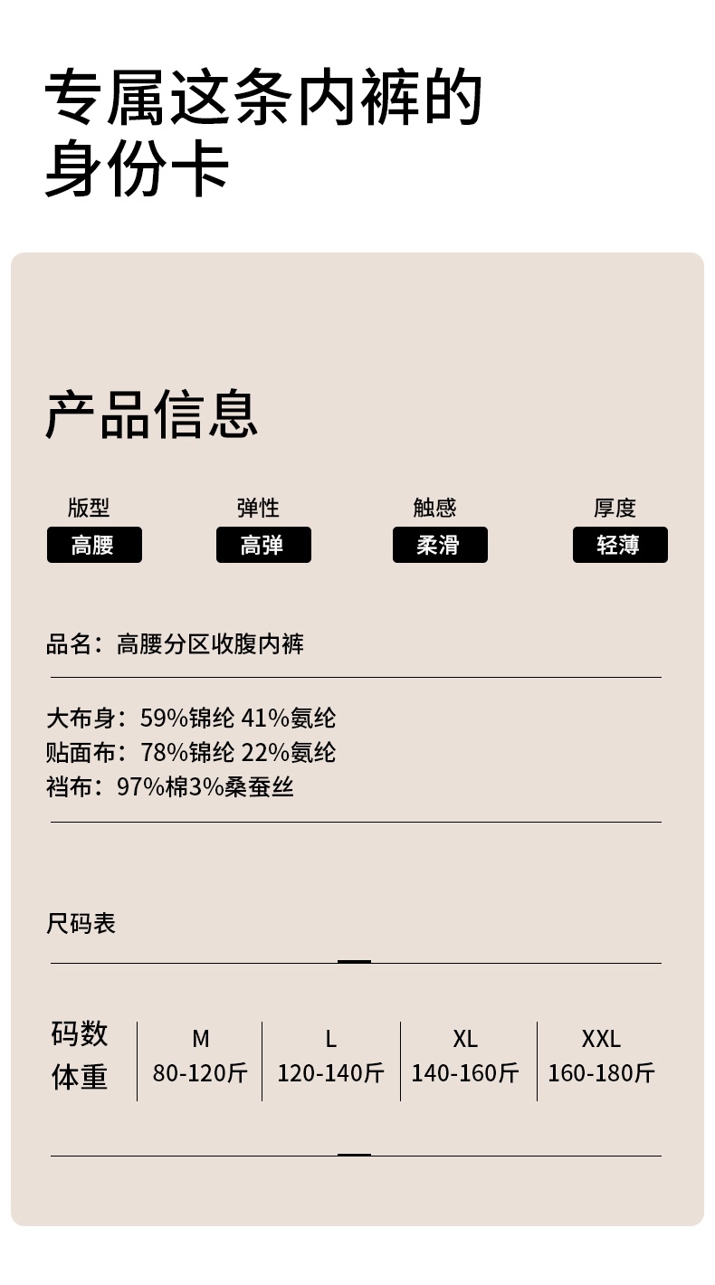 GZ May Stream #10: (PO) 8863 Corset Safety Short (MSize:40-60kg; LSize:60-70kg; XLSize:70-80kg; 2XL:80-90kg) (Pack of 2)