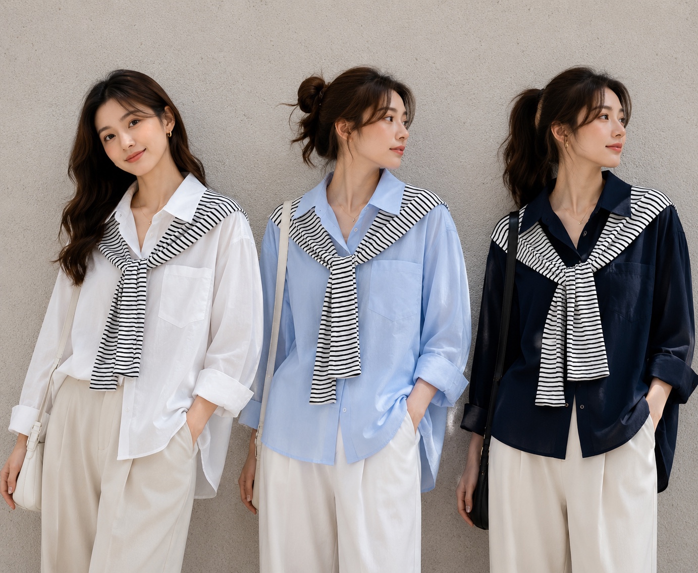 GZ July Stream #10: (PO) L68802 Nautical Sailor Blouse (B50cm; L50cm)
